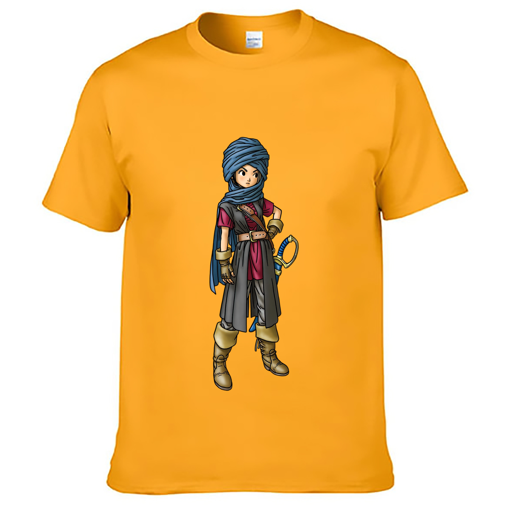 （画像用） ドラゴンクエスト Doragon Kuesuto Dragon Quest レディースカジュアルプリントTシャツ（綿100％）