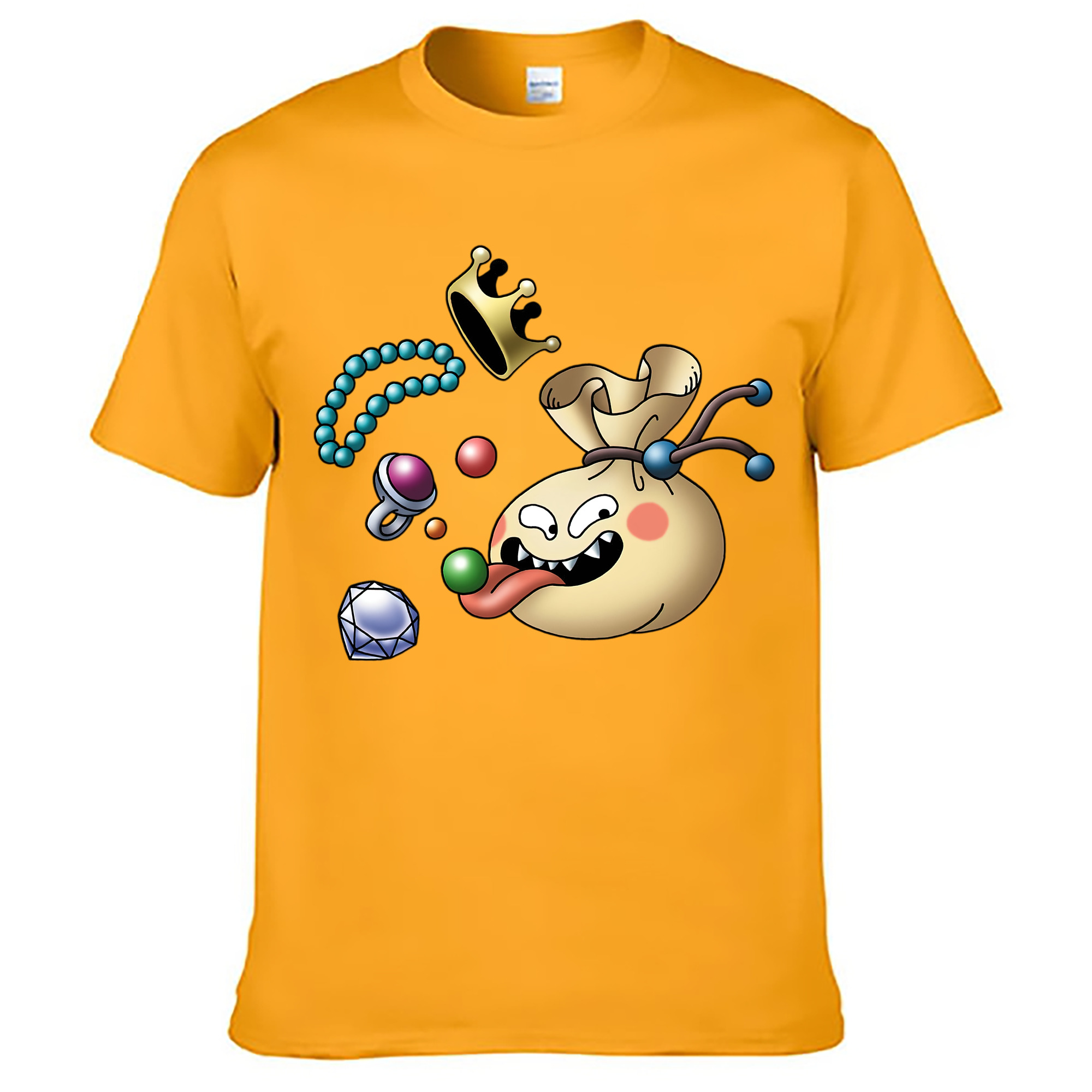 （画像用） ドラゴンクエスト Doragon Kuesuto Dragon Quest レディースカジュアルプリントTシャツ（綿100％）