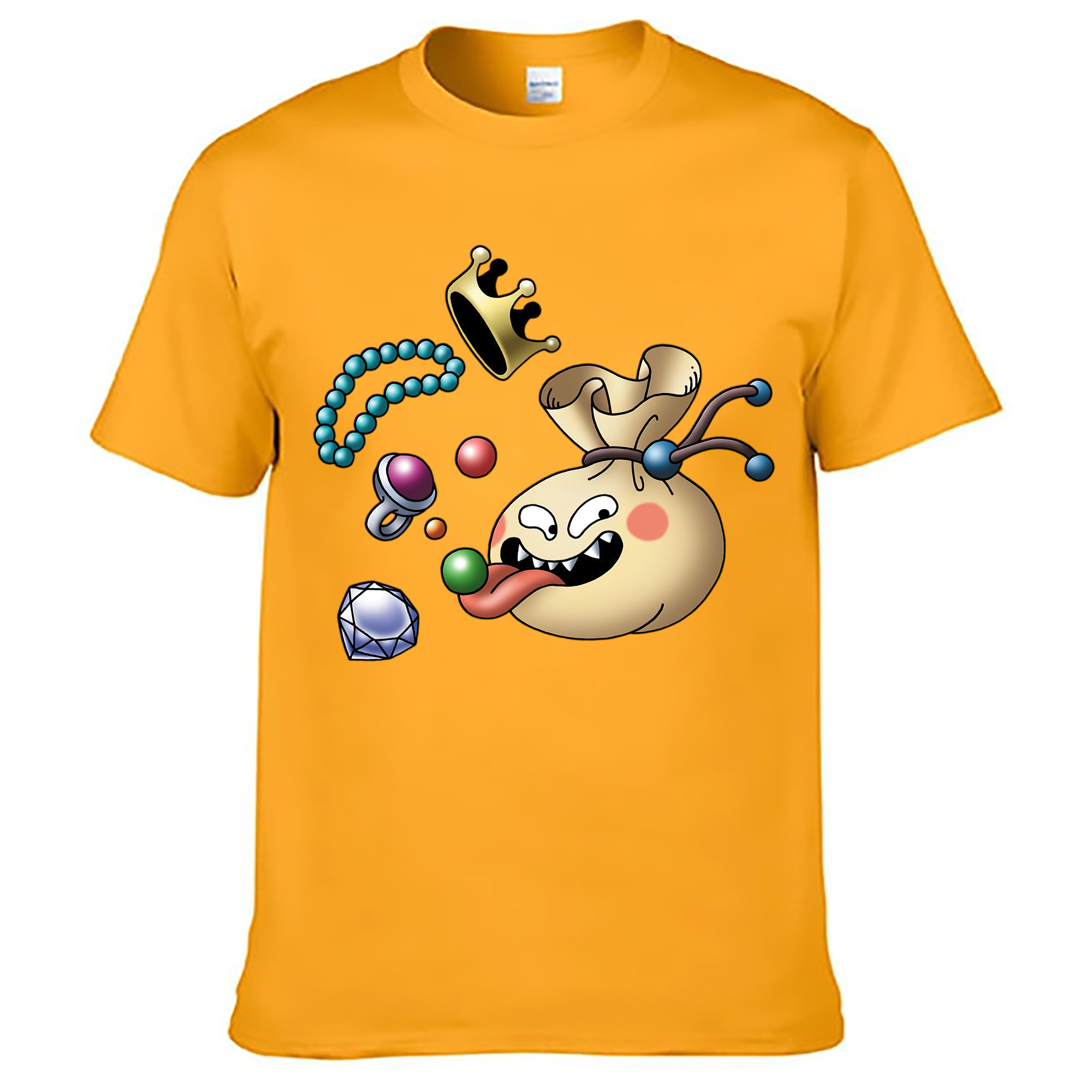 （画像用） ドラゴンクエスト Doragon Kuesuto Dragon Quest レディースカジュアルプリントTシャツ（綿100％）