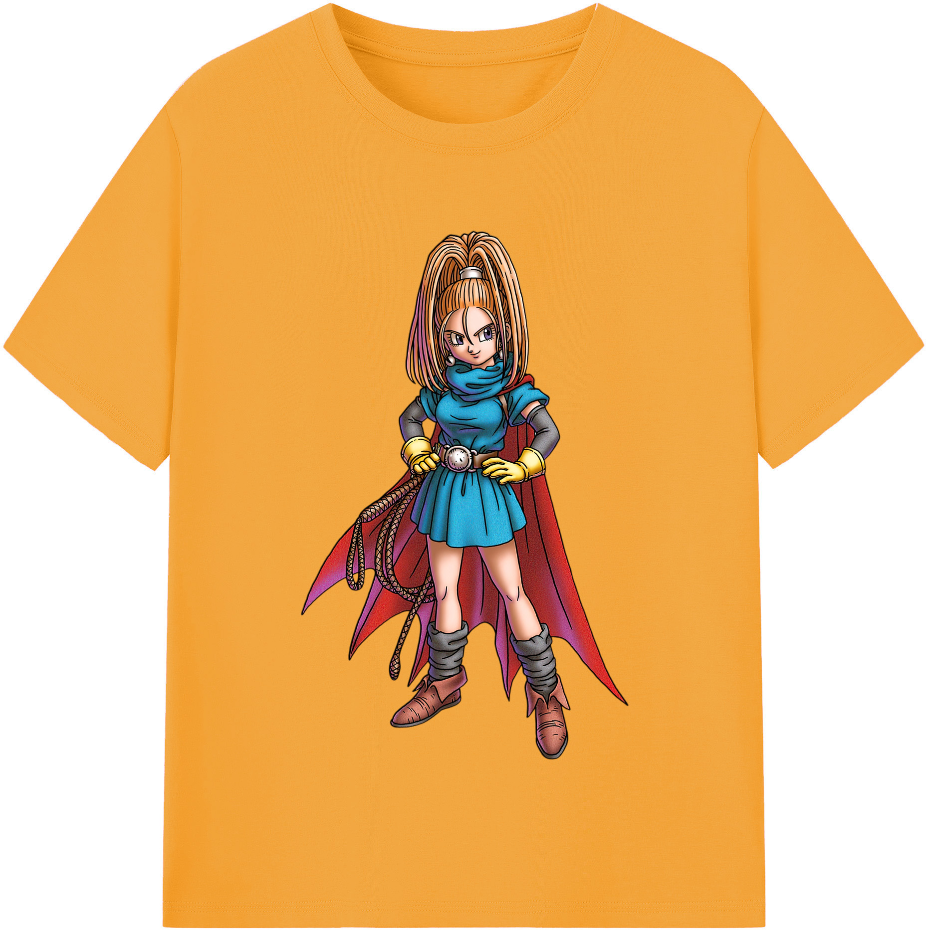 （画像用） ドラゴンクエスト Doragon Kuesuto Dragon Quest レディースカジュアルプリントTシャツ（綿100％）
