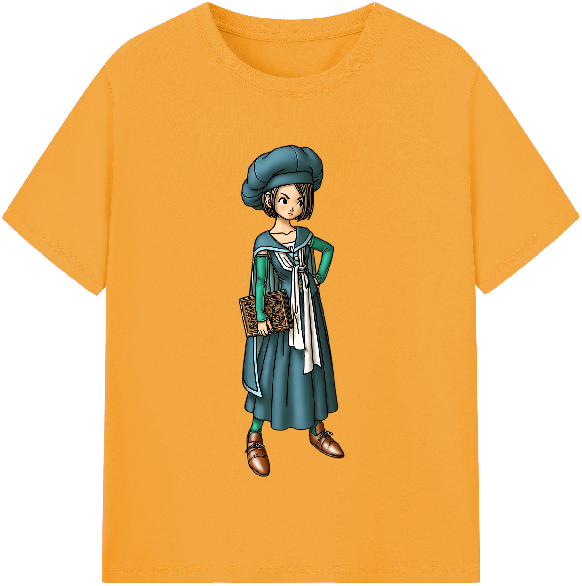 （画像用） ドラゴンクエスト Doragon Kuesuto Dragon Quest レディースカジュアルプリントTシャツ（綿100％）