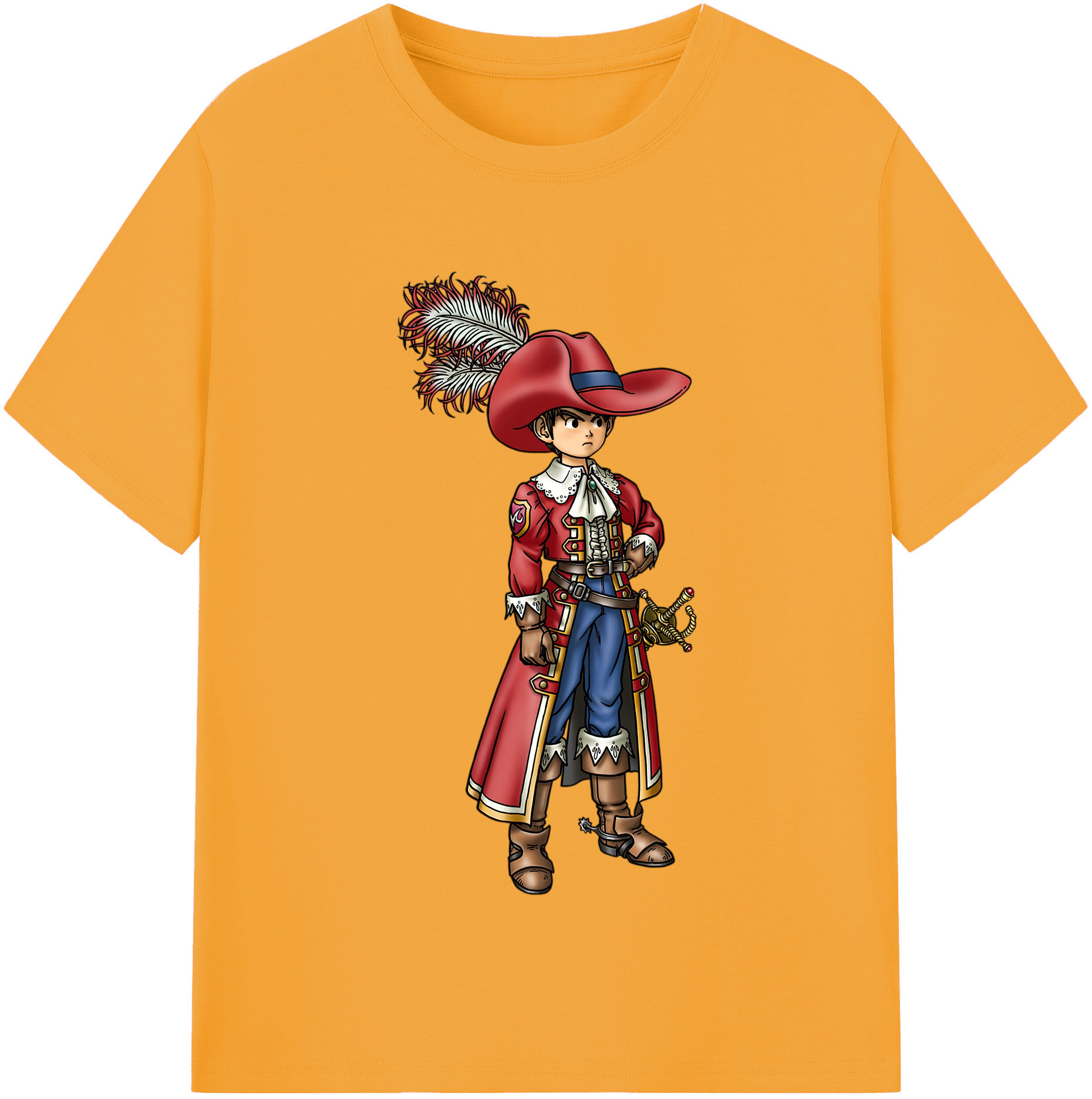 （画像用） ドラゴンクエスト Doragon Kuesuto Dragon Quest レディースカジュアルプリントTシャツ（綿100％）