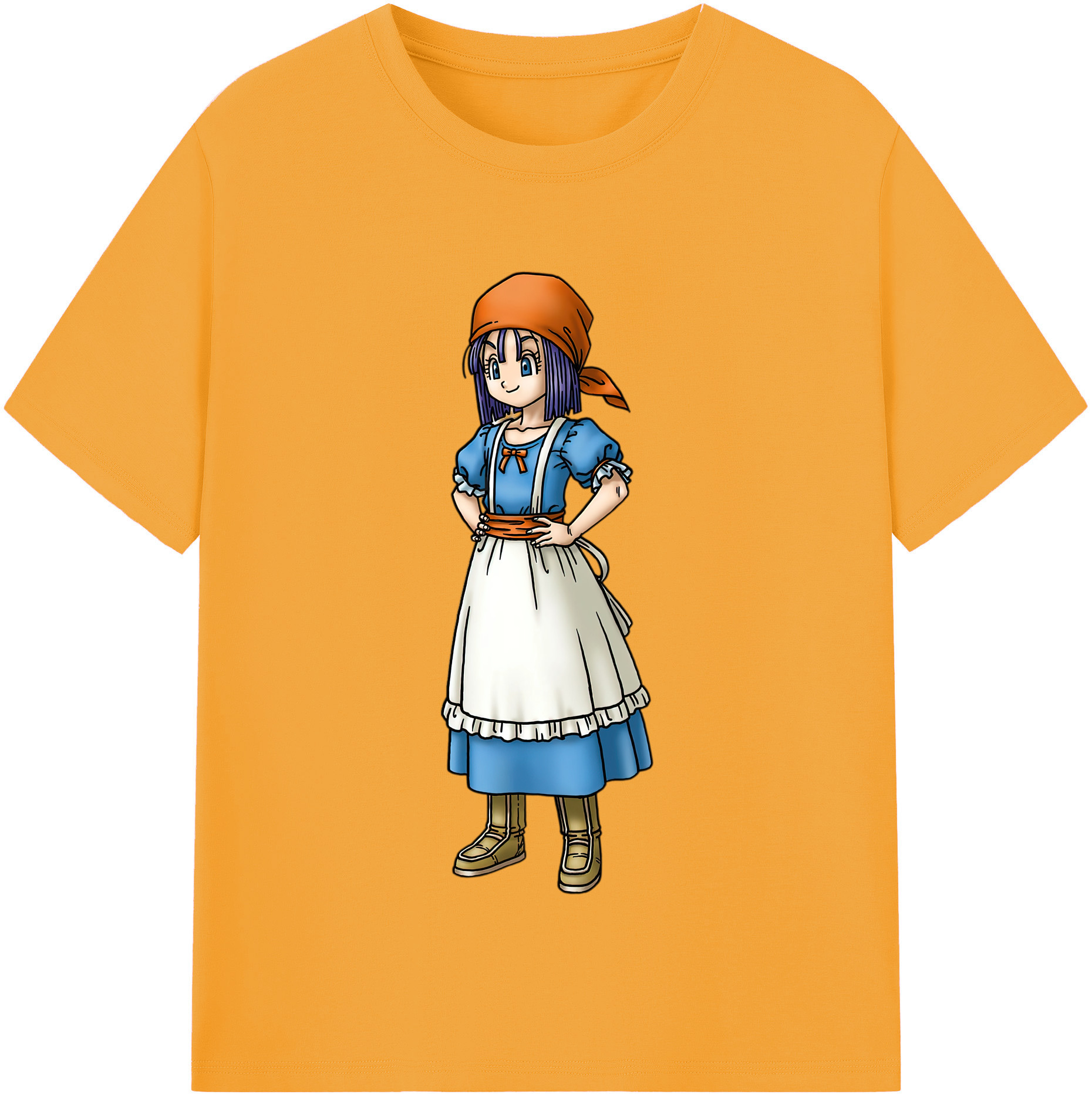 （画像用） ドラゴンクエスト Doragon Kuesuto Dragon Quest レディースカジュアルプリントTシャツ（綿100％）