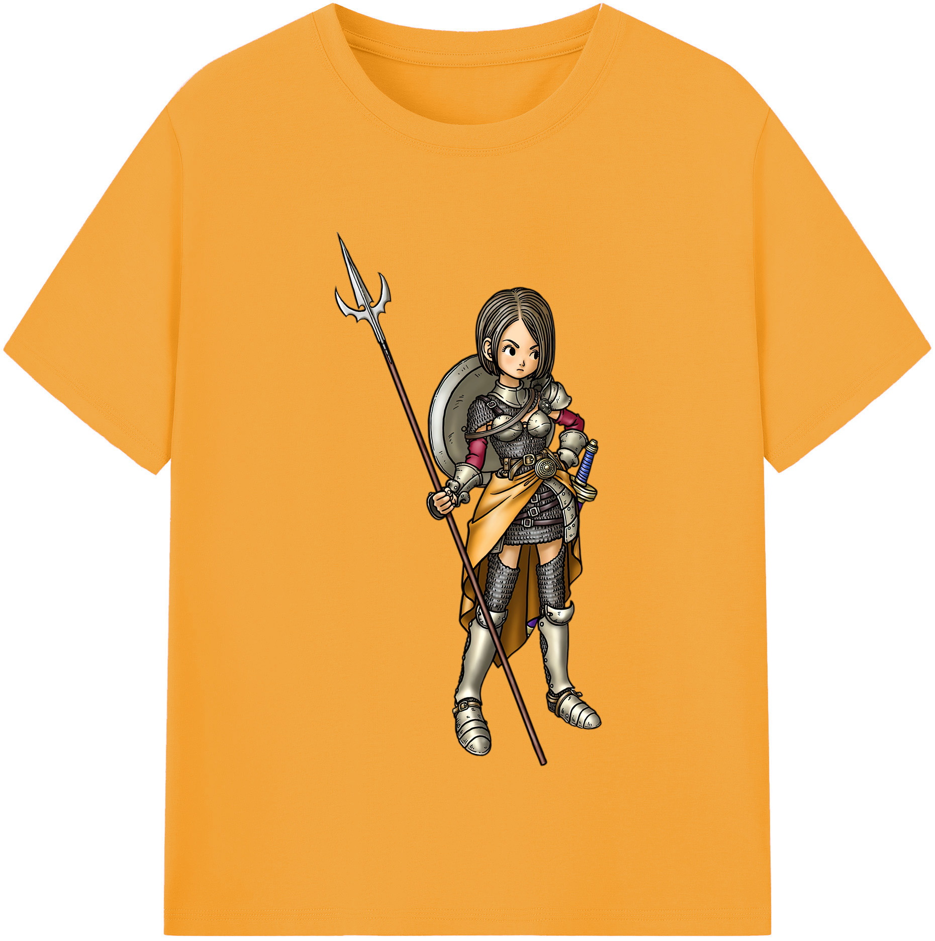 （画像用） ドラゴンクエスト Doragon Kuesuto Dragon Quest レディースカジュアルプリントTシャツ（綿100％）