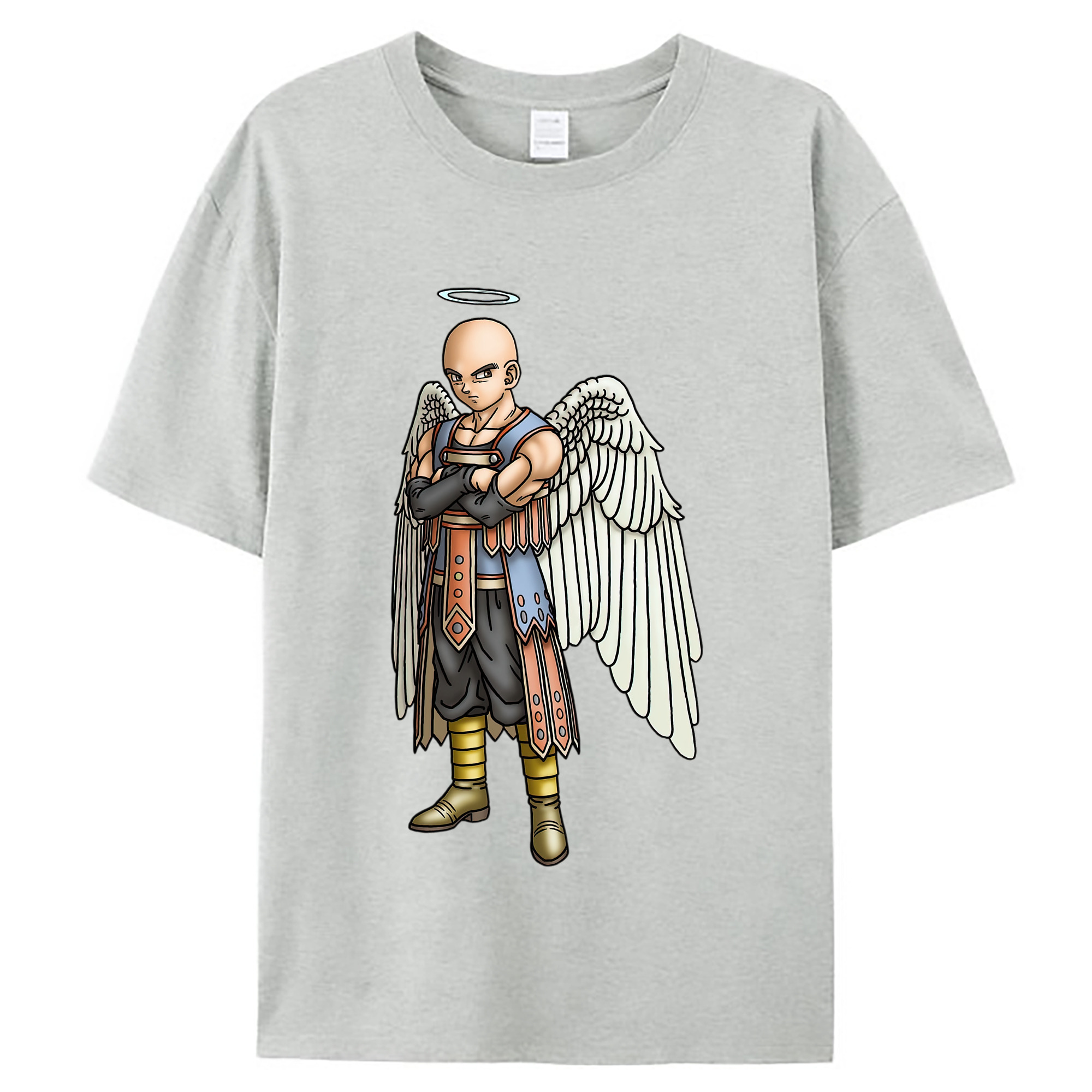（画像用） ドラゴンクエスト Doragon Kuesuto Dragon Quest レディースカジュアルプリントTシャツ（綿100％）