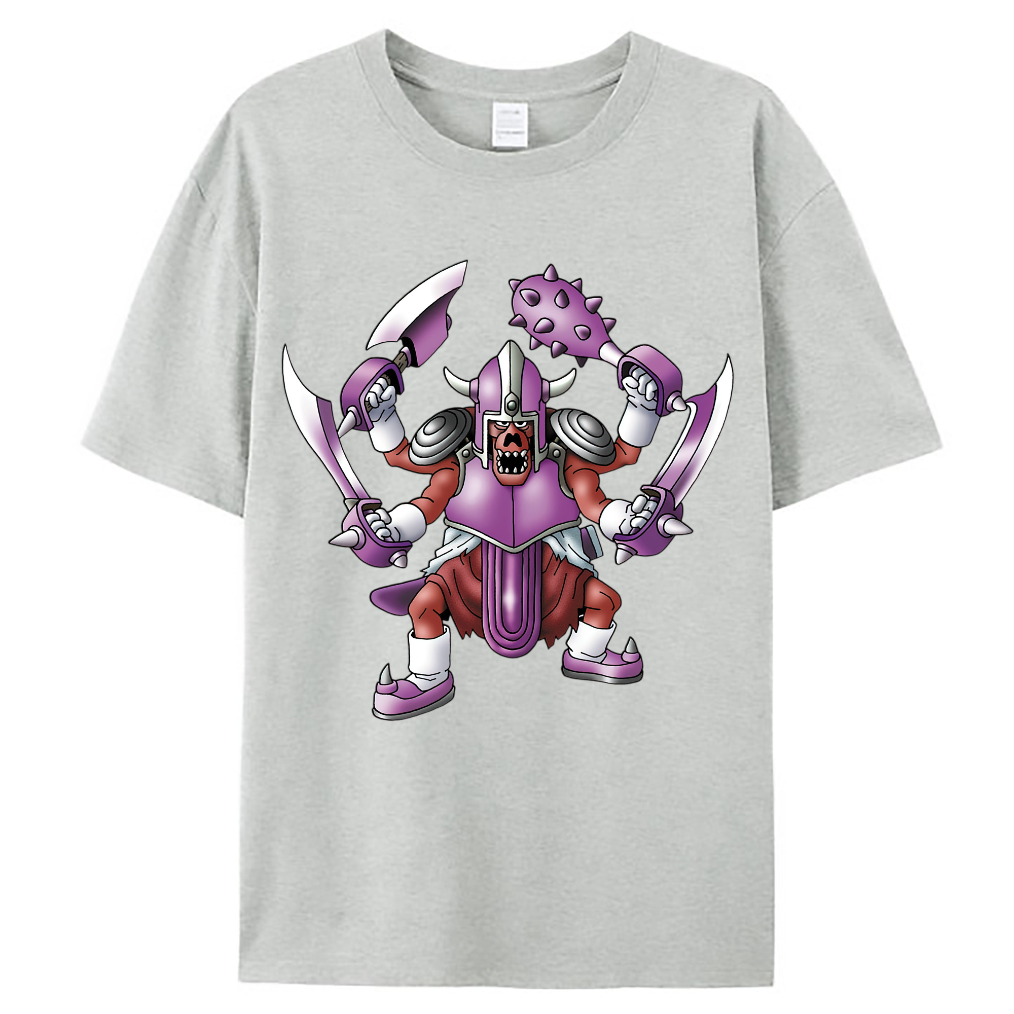 （画像用） ドラゴンクエスト Doragon Kuesuto Dragon Quest レディースカジュアルプリントTシャツ（綿100％）