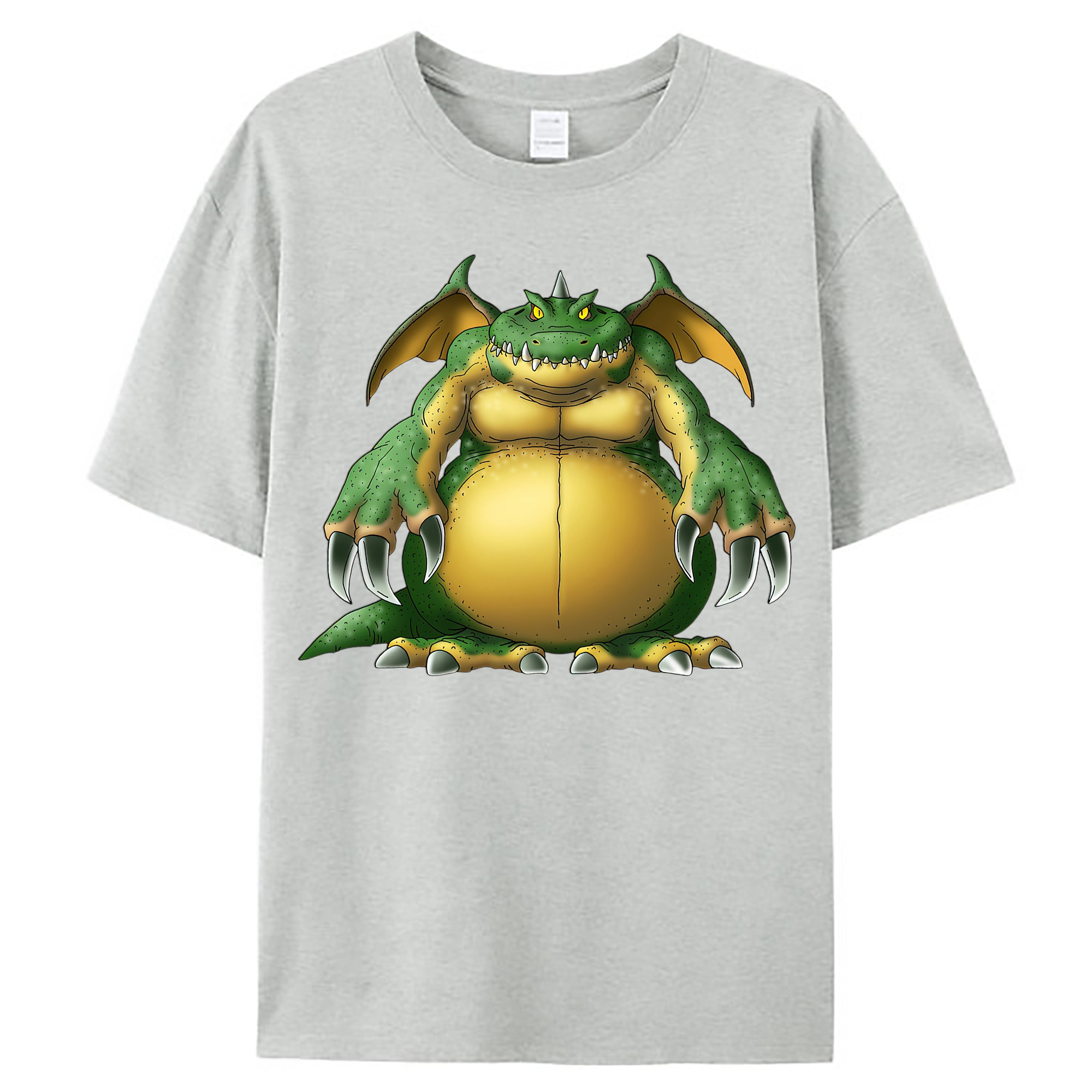 （画像用） ドラゴンクエスト Doragon Kuesuto Dragon Quest レディースカジュアルプリントTシャツ（綿100％）