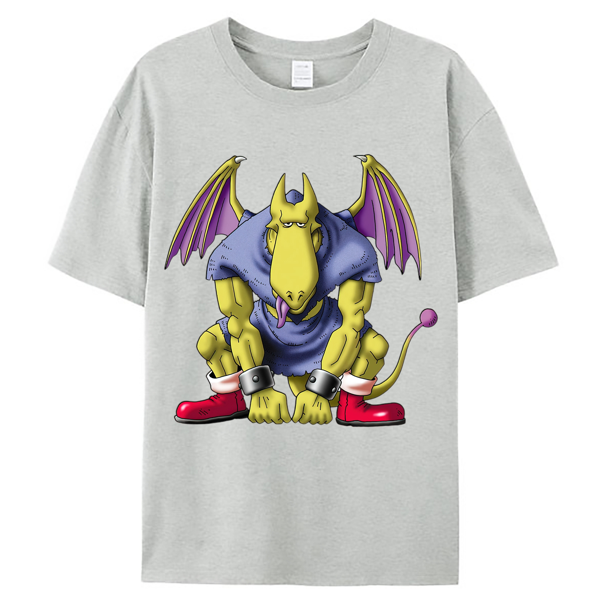 （画像用） ドラゴンクエスト Doragon Kuesuto Dragon Quest レディースカジュアルプリントTシャツ（綿100％）