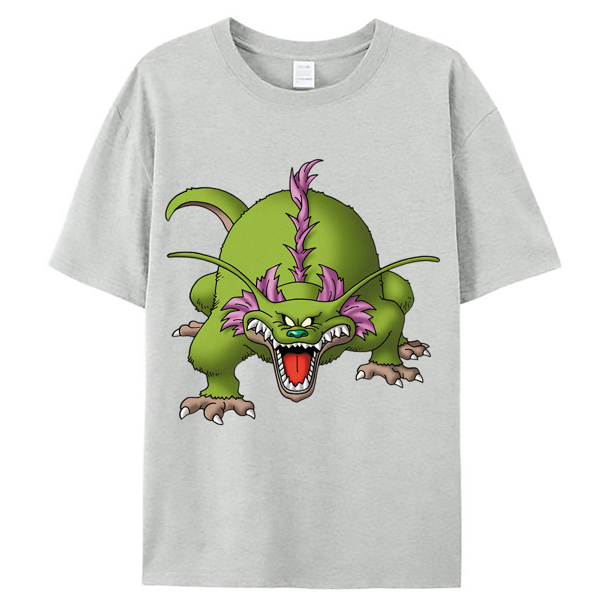 （画像用） ドラゴンクエスト Doragon Kuesuto Dragon Quest レディースカジュアルプリントTシャツ（綿100％）