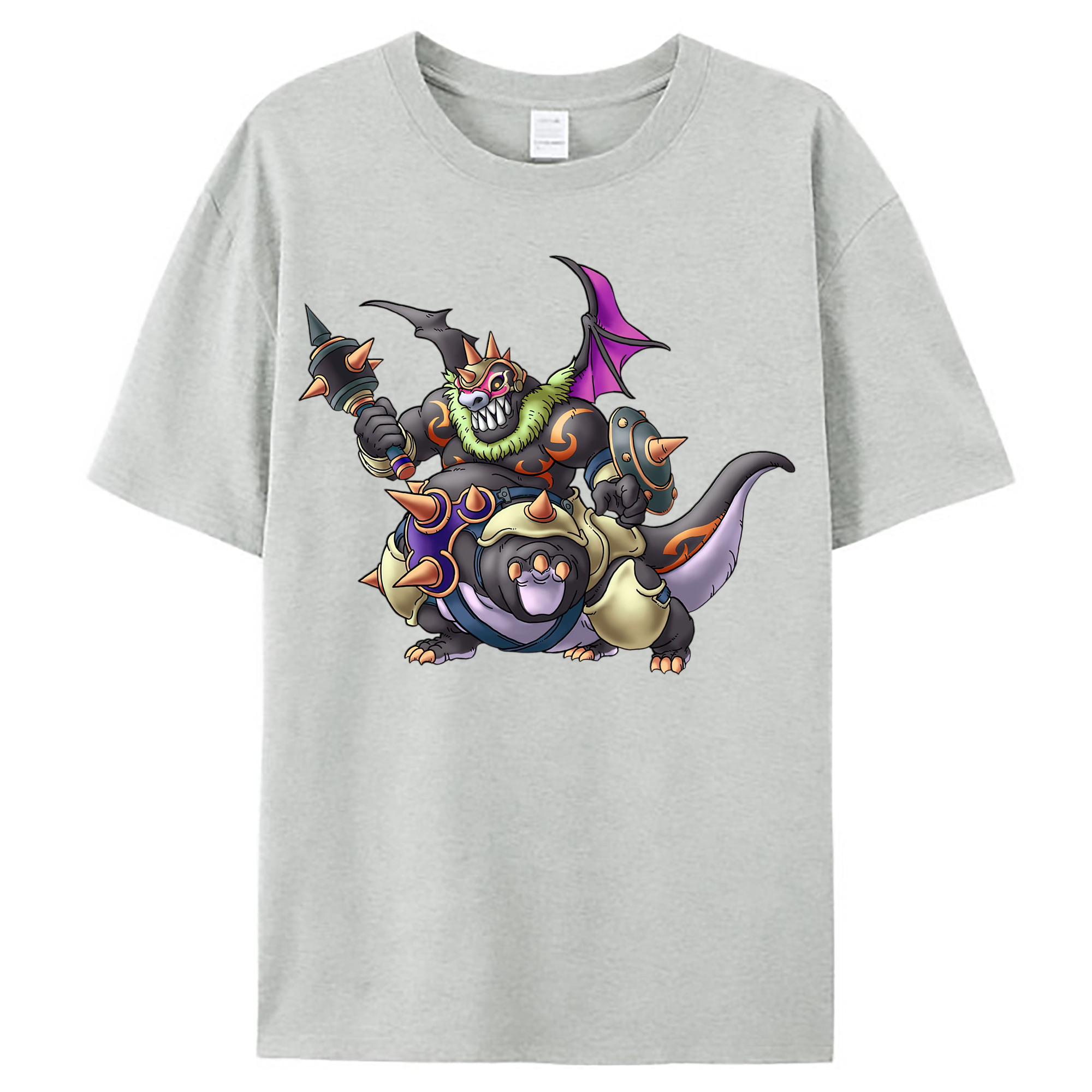 （画像用） ドラゴンクエスト Doragon Kuesuto Dragon Quest レディースカジュアルプリントTシャツ（綿100％）