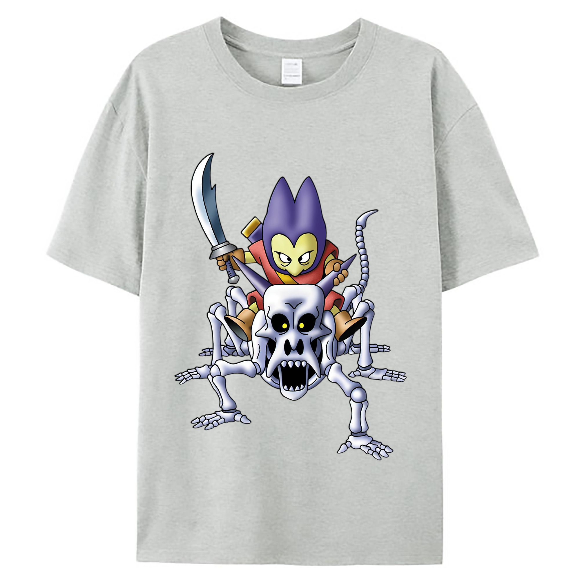 （画像用） ドラゴンクエスト Doragon Kuesuto Dragon Quest レディースカジュアルプリントTシャツ（綿100％）