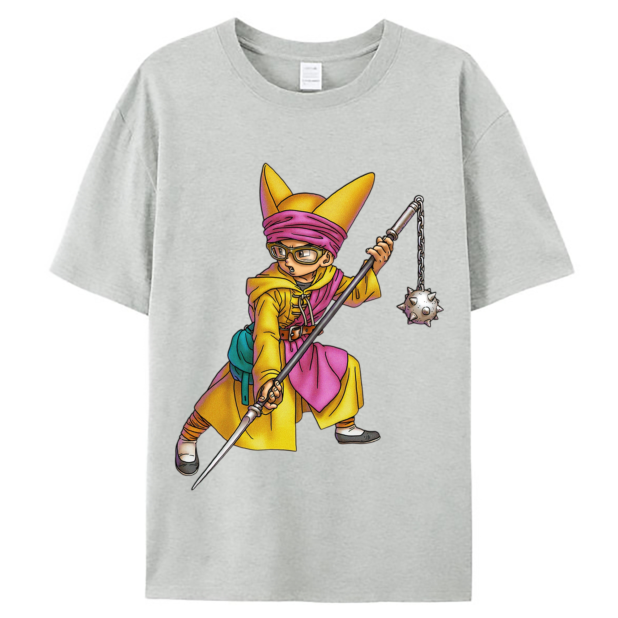 （画像用） ドラゴンクエスト Doragon Kuesuto Dragon Quest レディースカジュアルプリントTシャツ（綿100％）
