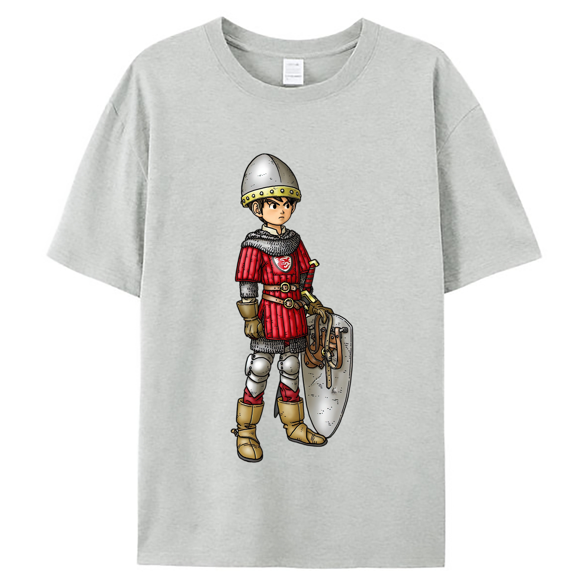 （画像用） ドラゴンクエスト Doragon Kuesuto Dragon Quest レディースカジュアルプリントTシャツ（綿100％）