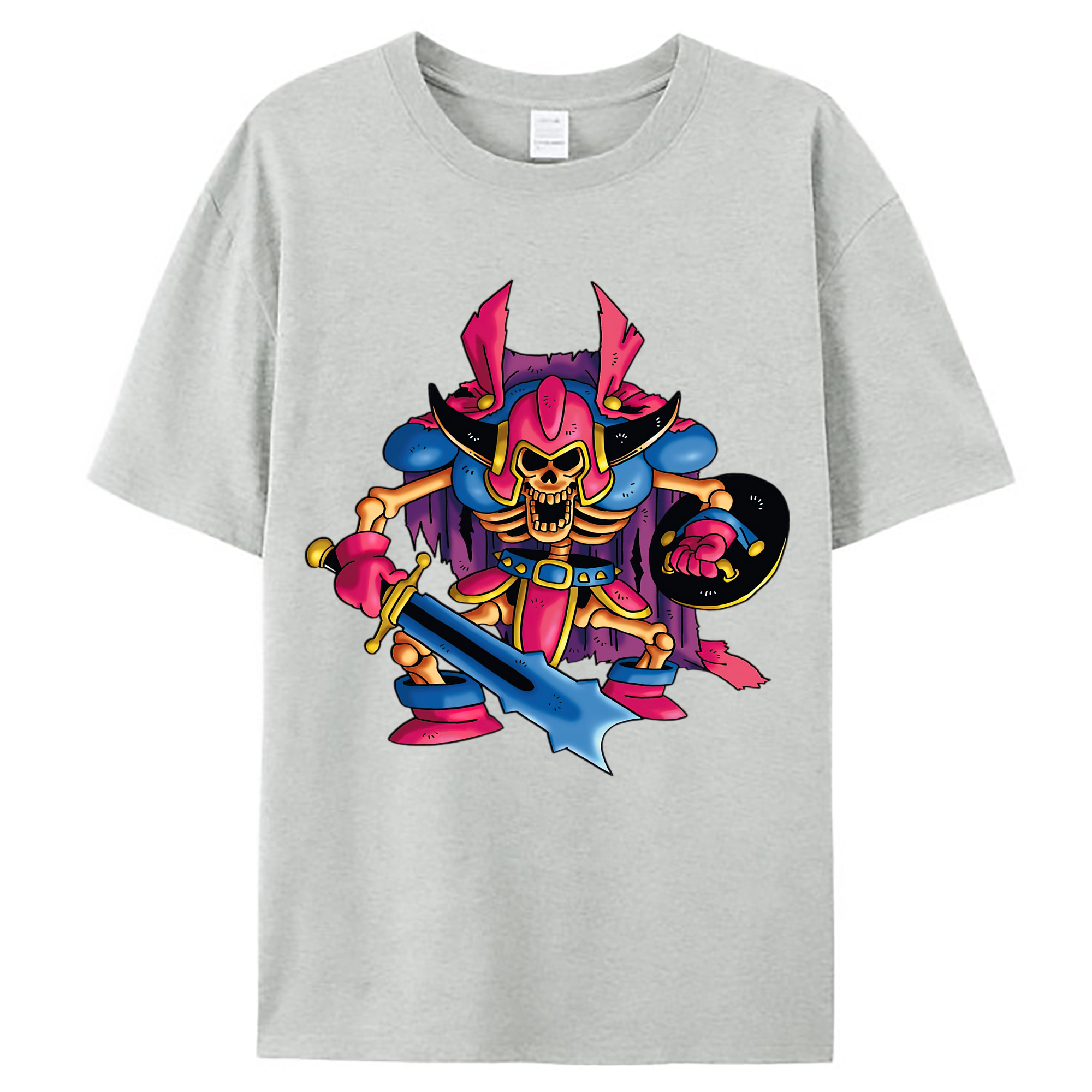 （画像用） ドラゴンクエスト Doragon Kuesuto Dragon Quest レディースカジュアルプリントTシャツ（綿100％）