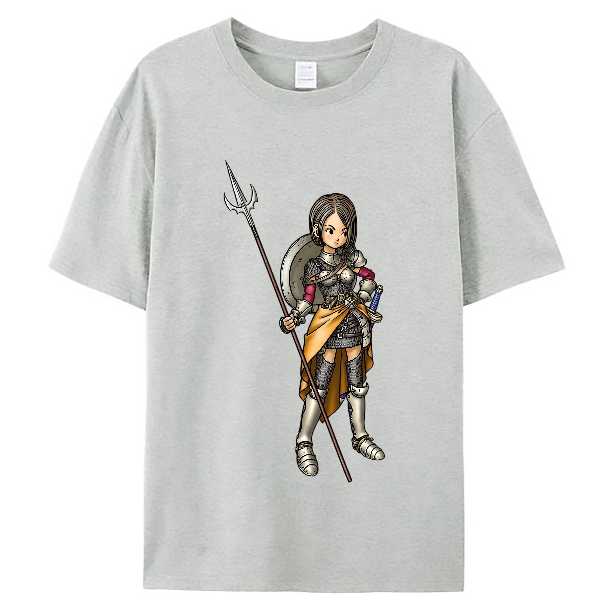 （画像用） ドラゴンクエスト Doragon Kuesuto Dragon Quest レディースカジュアルプリントTシャツ（綿100％）