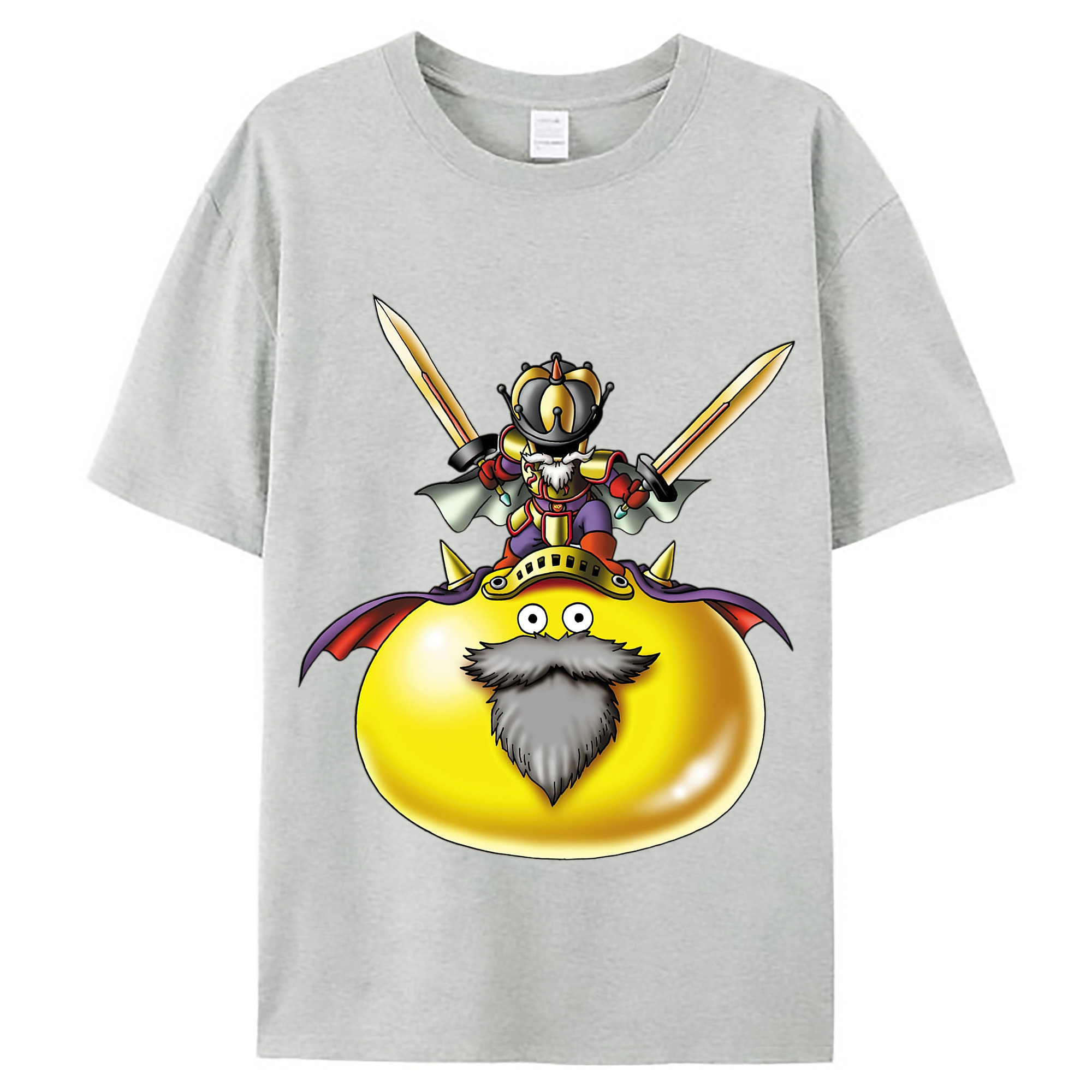 （画像用） ドラゴンクエスト Doragon Kuesuto Dragon Quest レディースカジュアルプリントTシャツ（綿100％）
