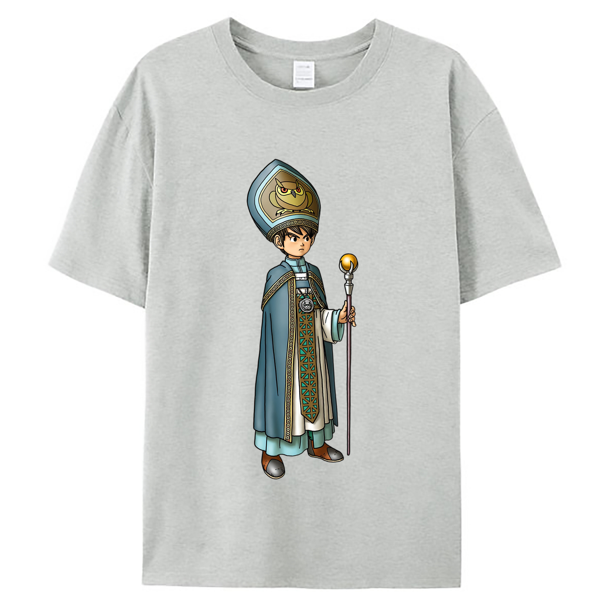 （画像用） ドラゴンクエスト Doragon Kuesuto Dragon Quest レディースカジュアルプリントTシャツ（綿100％）