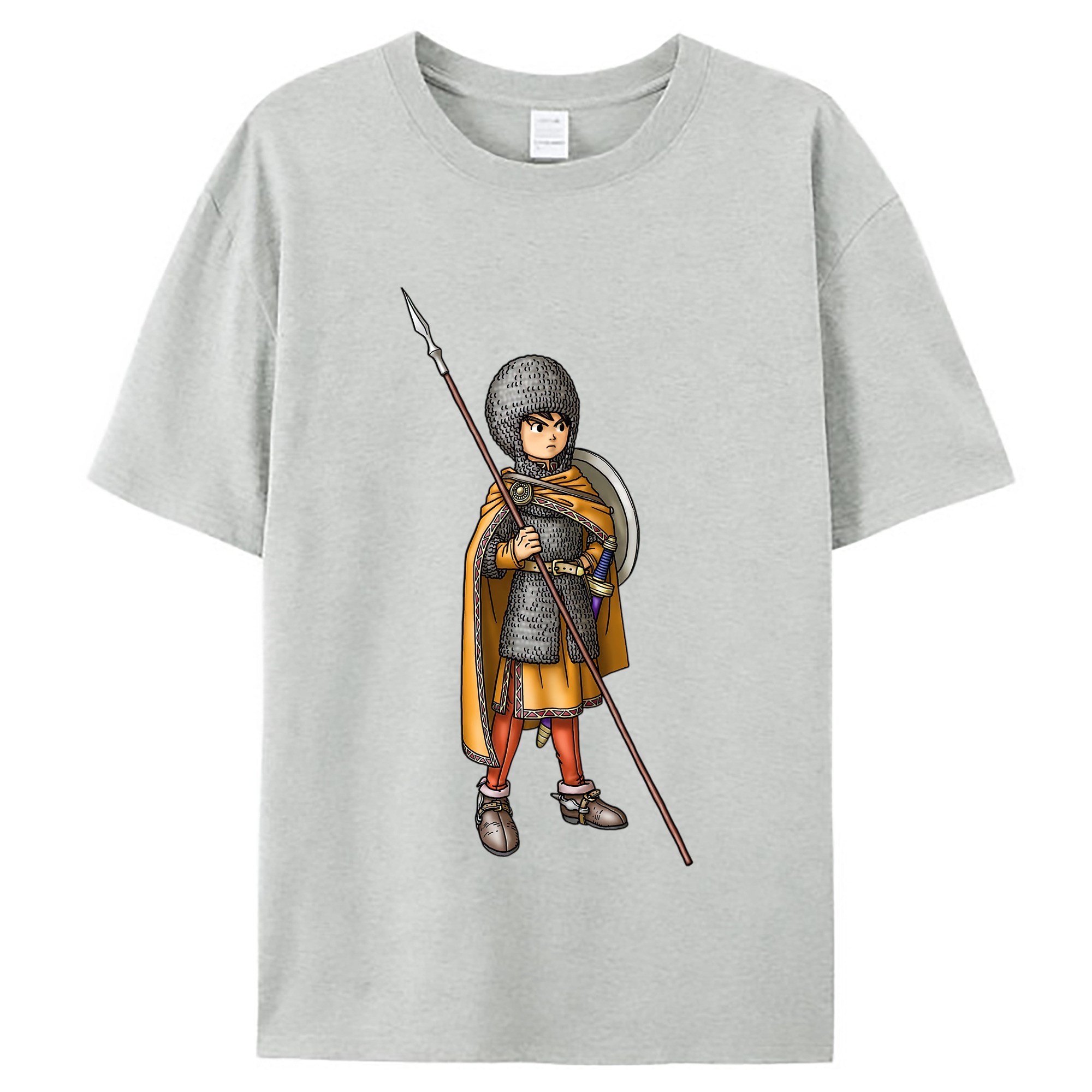 （画像用） ドラゴンクエスト Doragon Kuesuto Dragon Quest レディースカジュアルプリントTシャツ（綿100％）