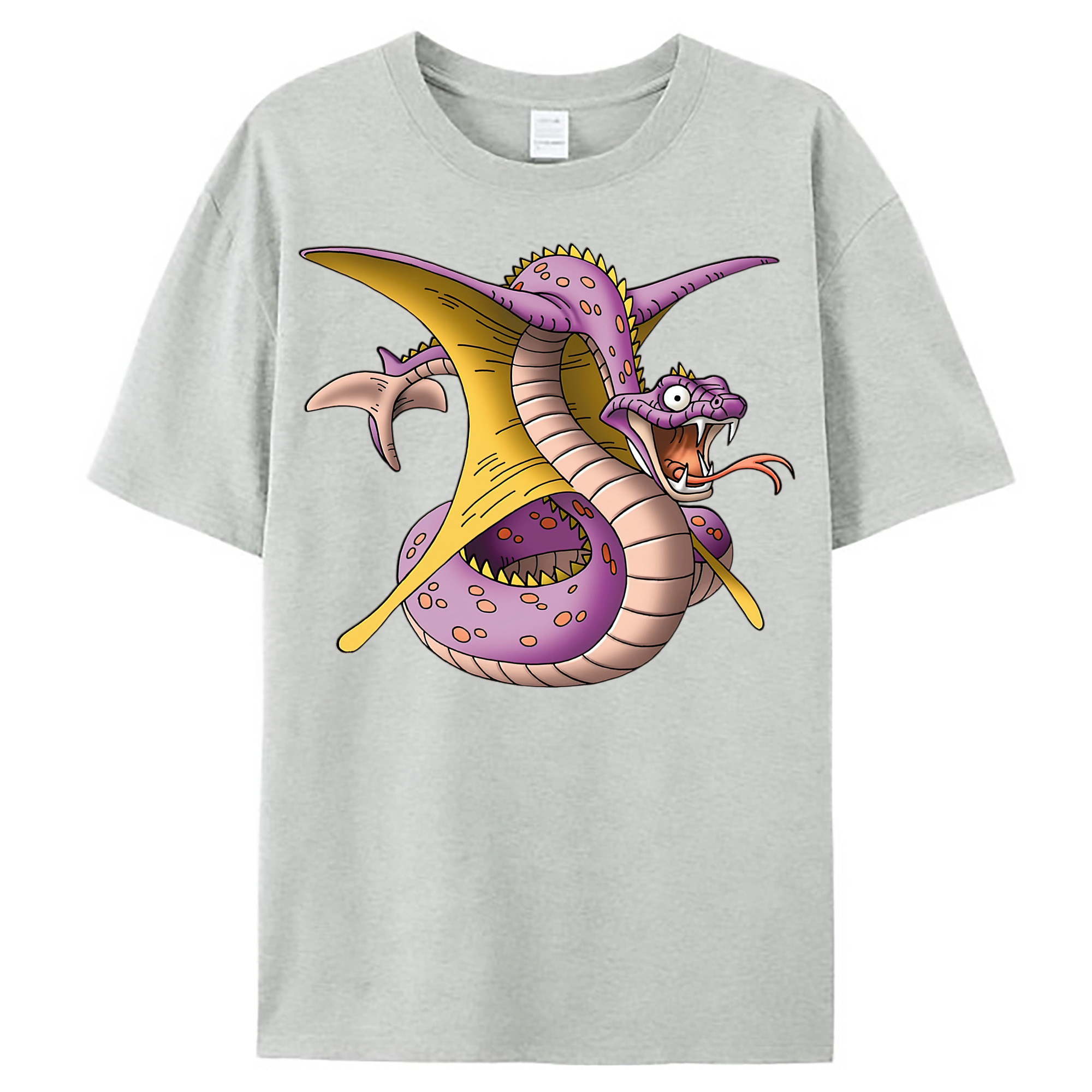（画像用） ドラゴンクエスト Doragon Kuesuto Dragon Quest レディースカジュアルプリントTシャツ（綿100％）