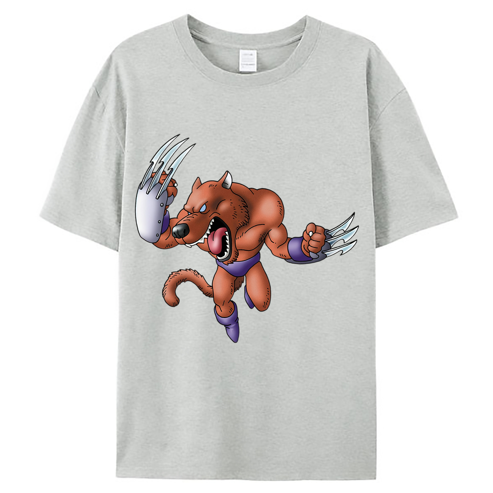 （画像用） ドラゴンクエスト Doragon Kuesuto Dragon Quest レディースカジュアルプリントTシャツ（綿100％）