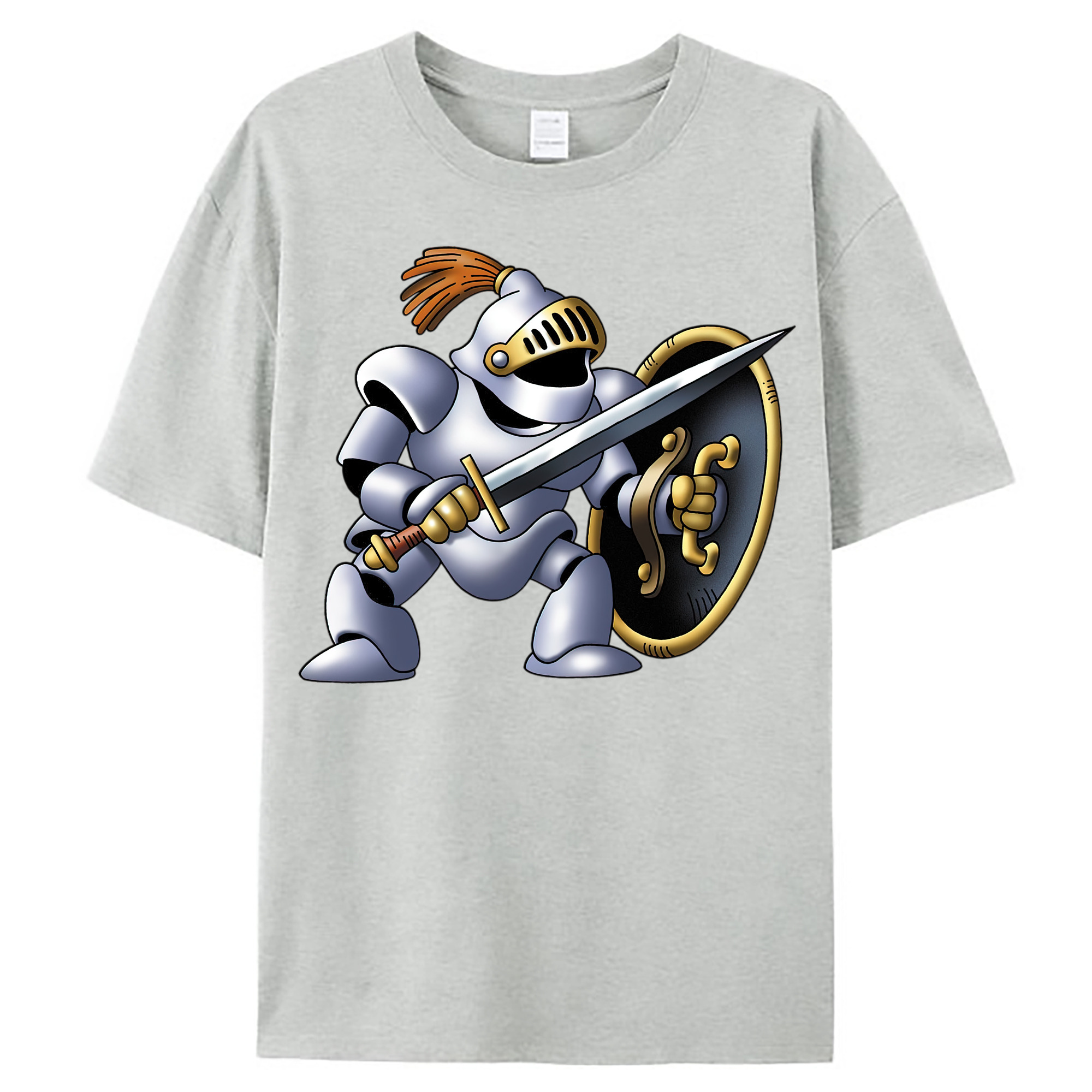 （画像用） ドラゴンクエスト Doragon Kuesuto Dragon Quest レディースカジュアルプリントTシャツ（綿100％）