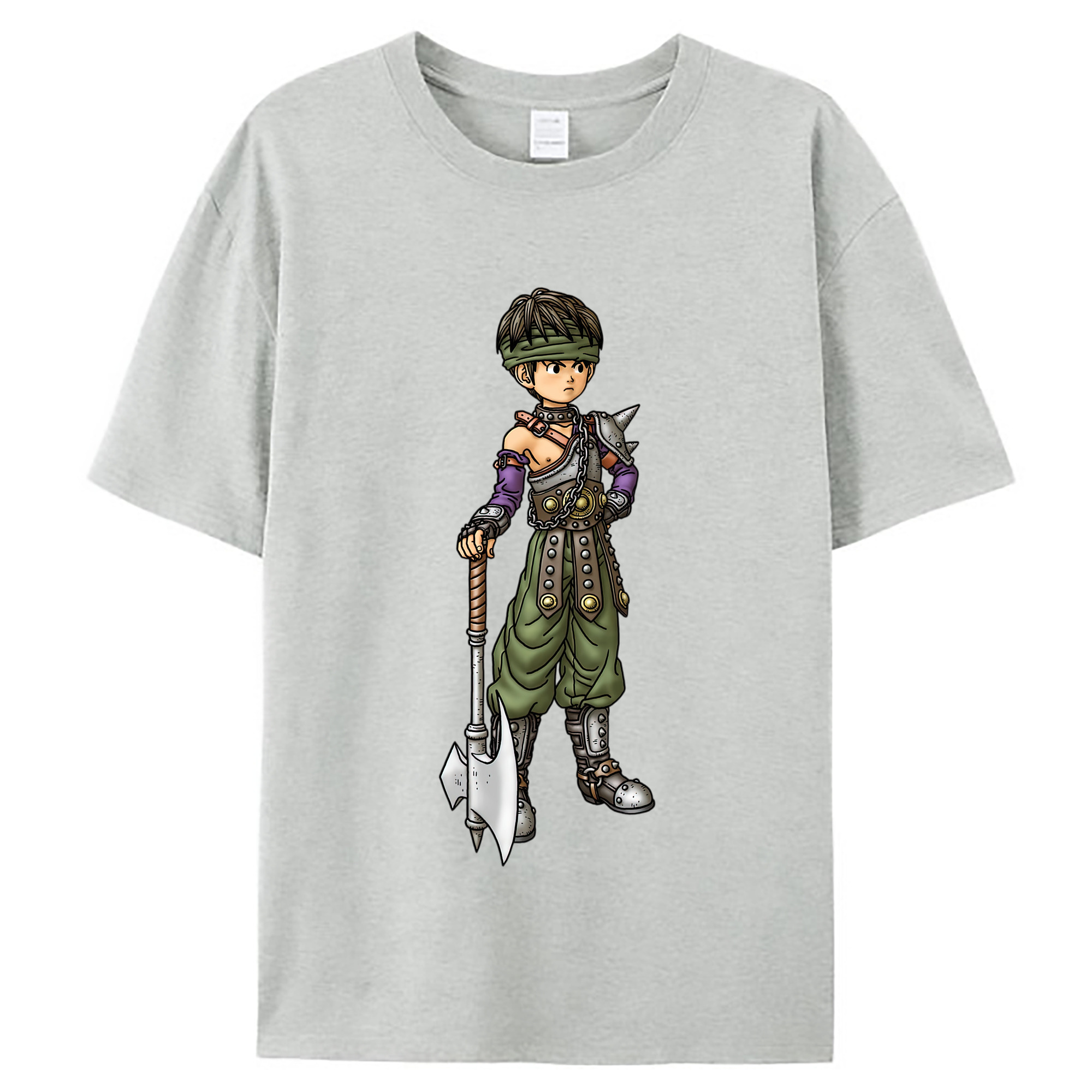 （画像用） ドラゴンクエスト Doragon Kuesuto Dragon Quest レディースカジュアルプリントTシャツ（綿100％）
