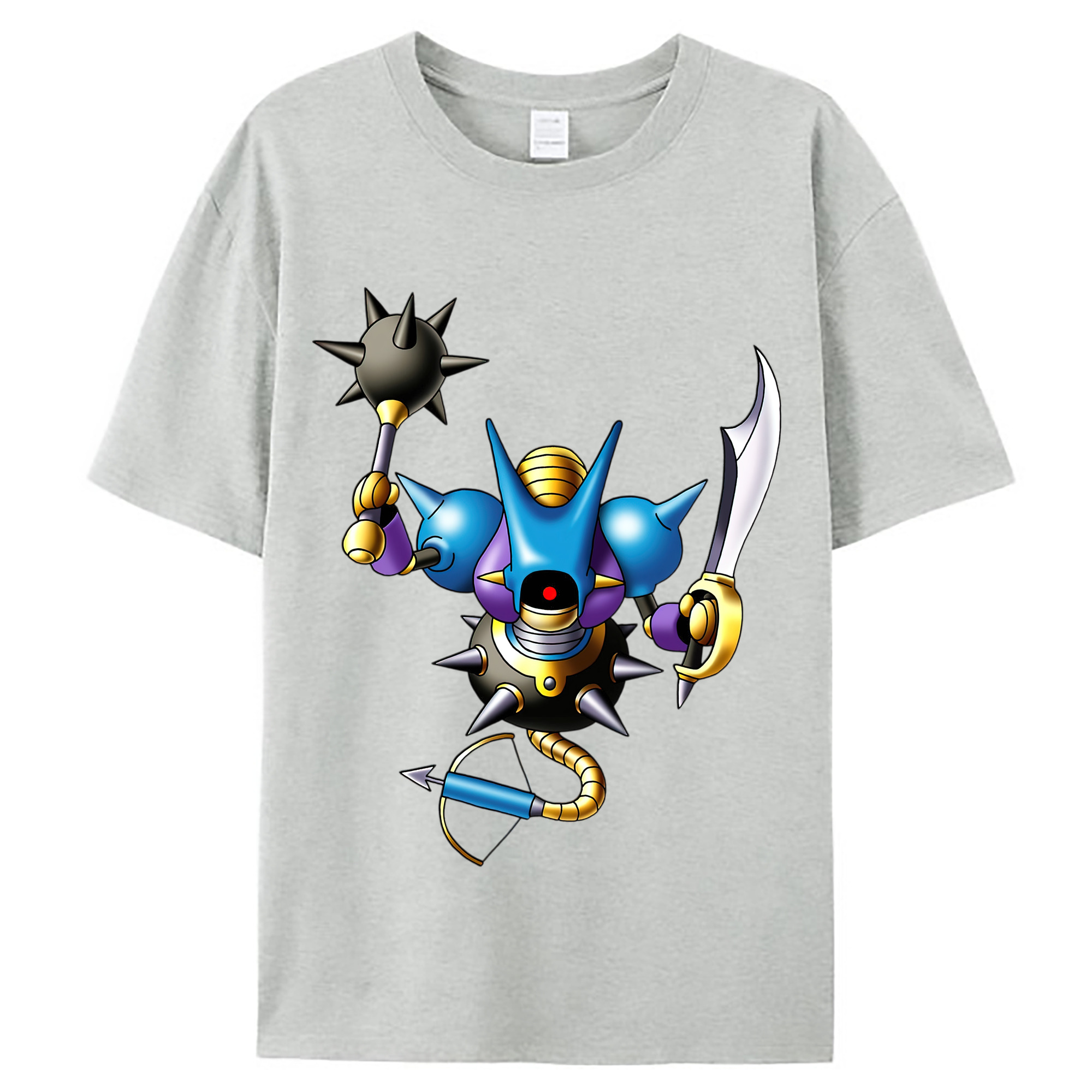 （画像用） ドラゴンクエスト Doragon Kuesuto Dragon Quest レディースカジュアルプリントTシャツ（綿100％）