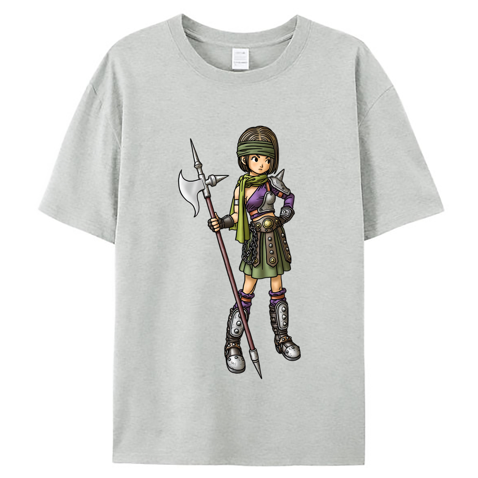 （画像用） ドラゴンクエスト Doragon Kuesuto Dragon Quest レディースカジュアルプリントTシャツ（綿100％）