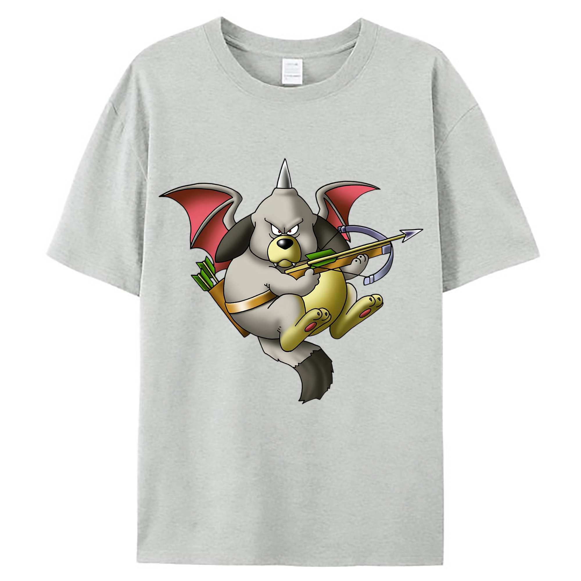 （画像用） ドラゴンクエスト Doragon Kuesuto Dragon Quest レディースカジュアルプリントTシャツ（綿100％）