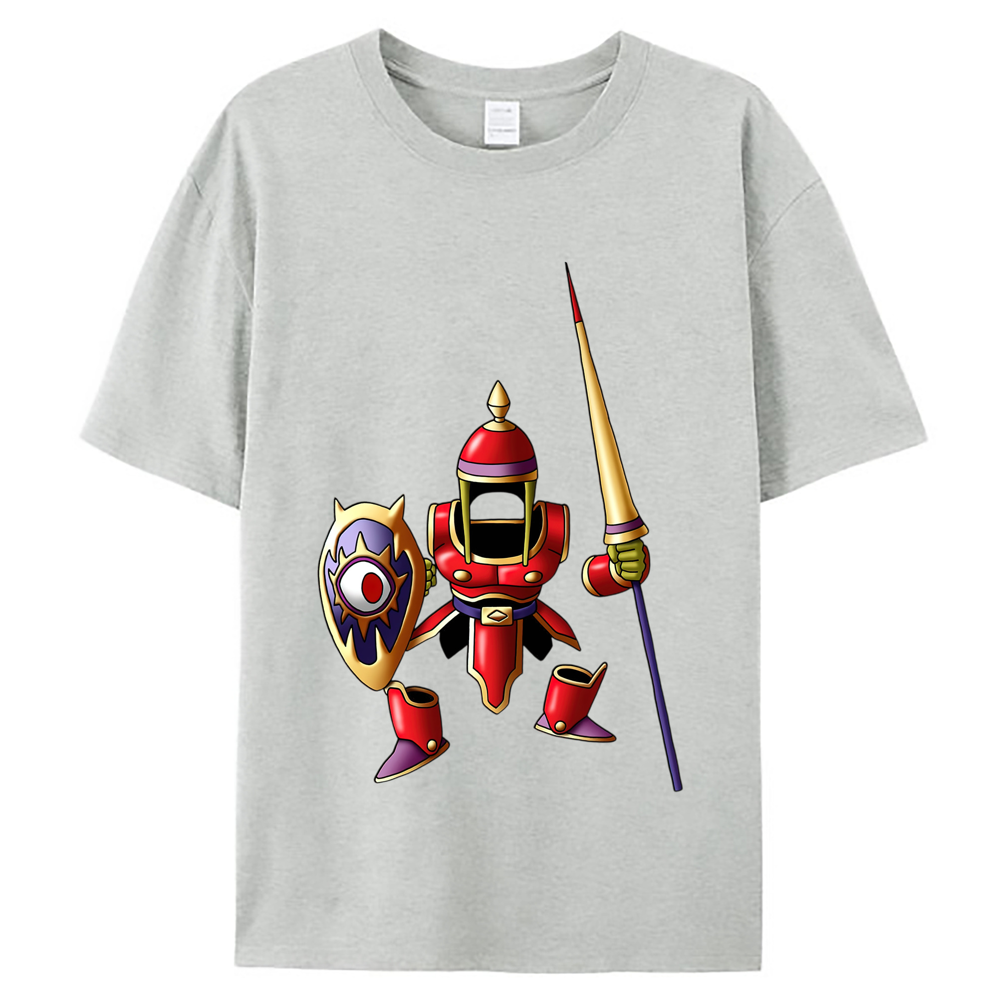 （画像用） ドラゴンクエスト Doragon Kuesuto Dragon Quest レディースカジュアルプリントTシャツ（綿100％）