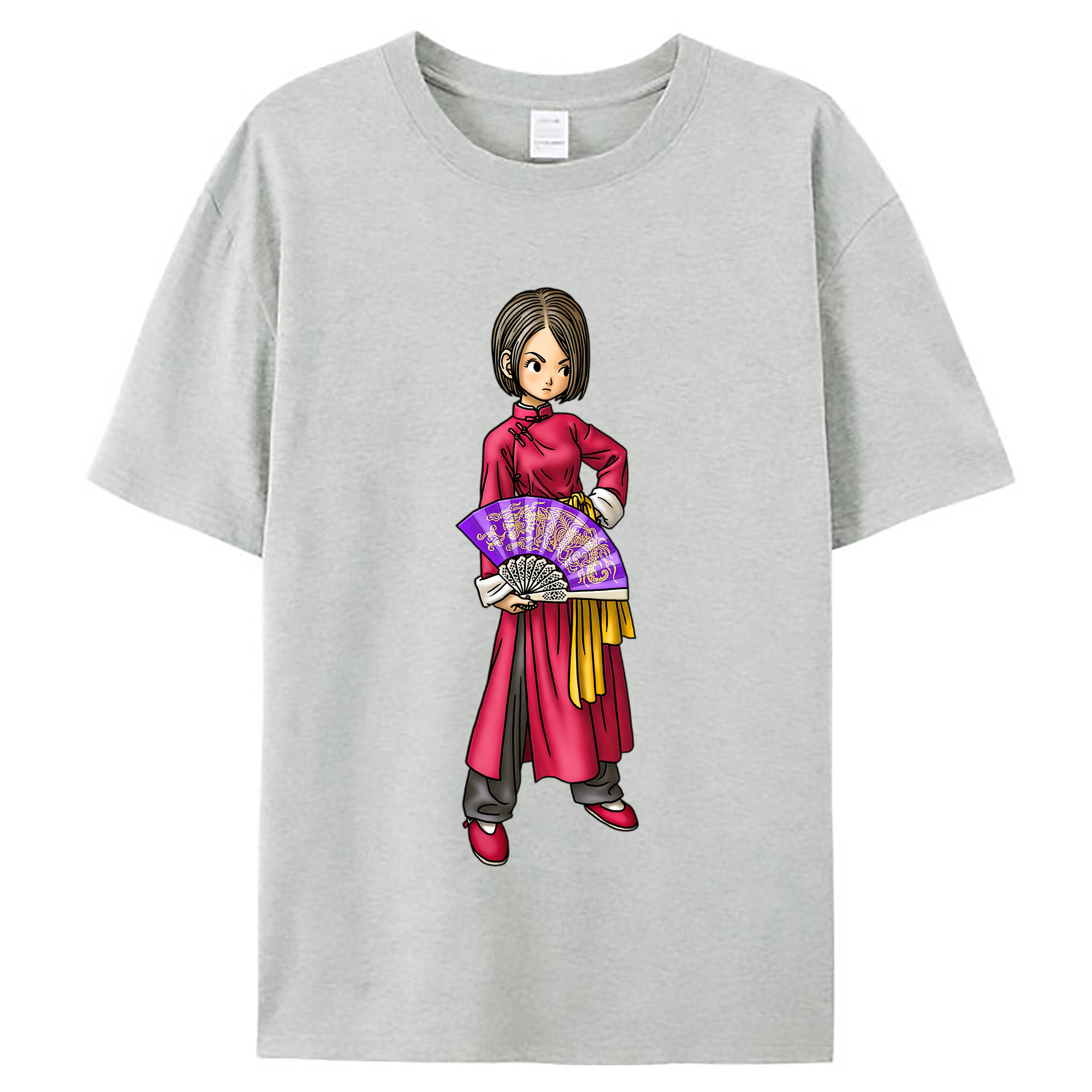 （画像用） ドラゴンクエスト Doragon Kuesuto Dragon Quest レディースカジュアルプリントTシャツ（綿100％）