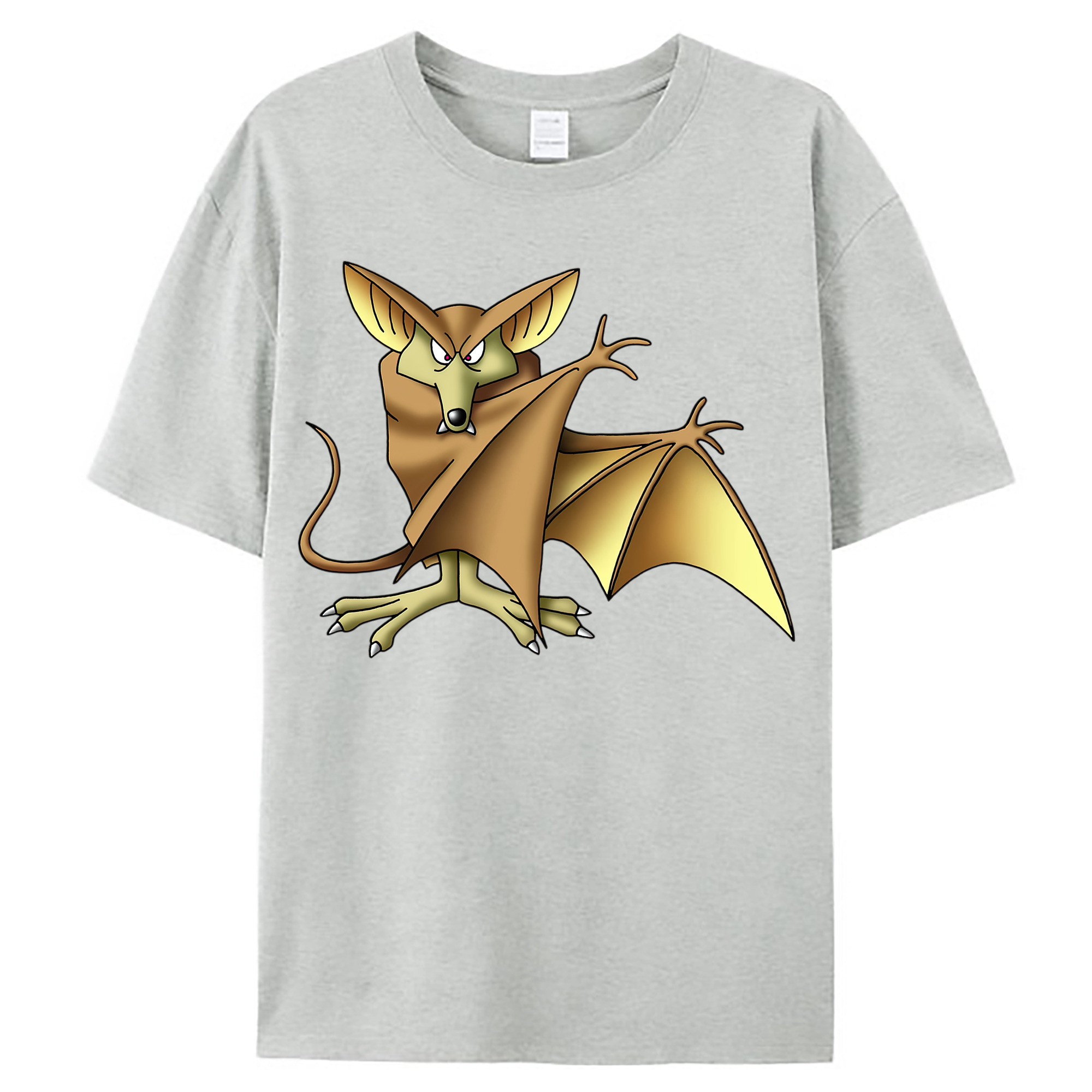 （画像用） ドラゴンクエスト Doragon Kuesuto Dragon Quest レディースカジュアルプリントTシャツ（綿100％）