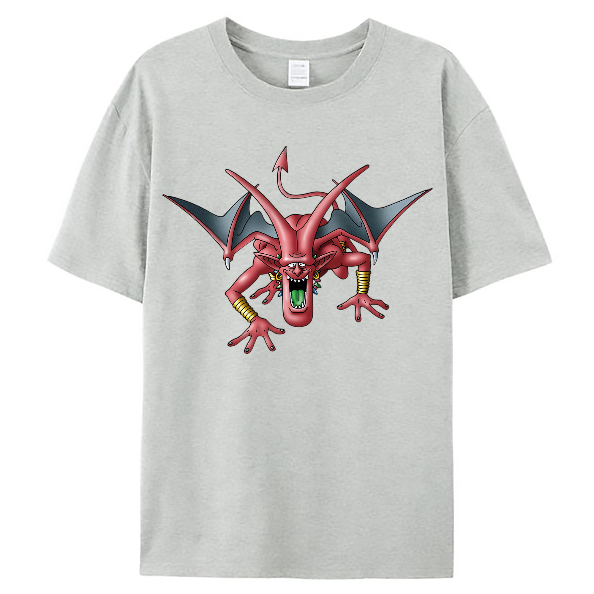 （画像用） ドラゴンクエスト Doragon Kuesuto Dragon Quest レディースカジュアルプリントTシャツ（綿100％）
