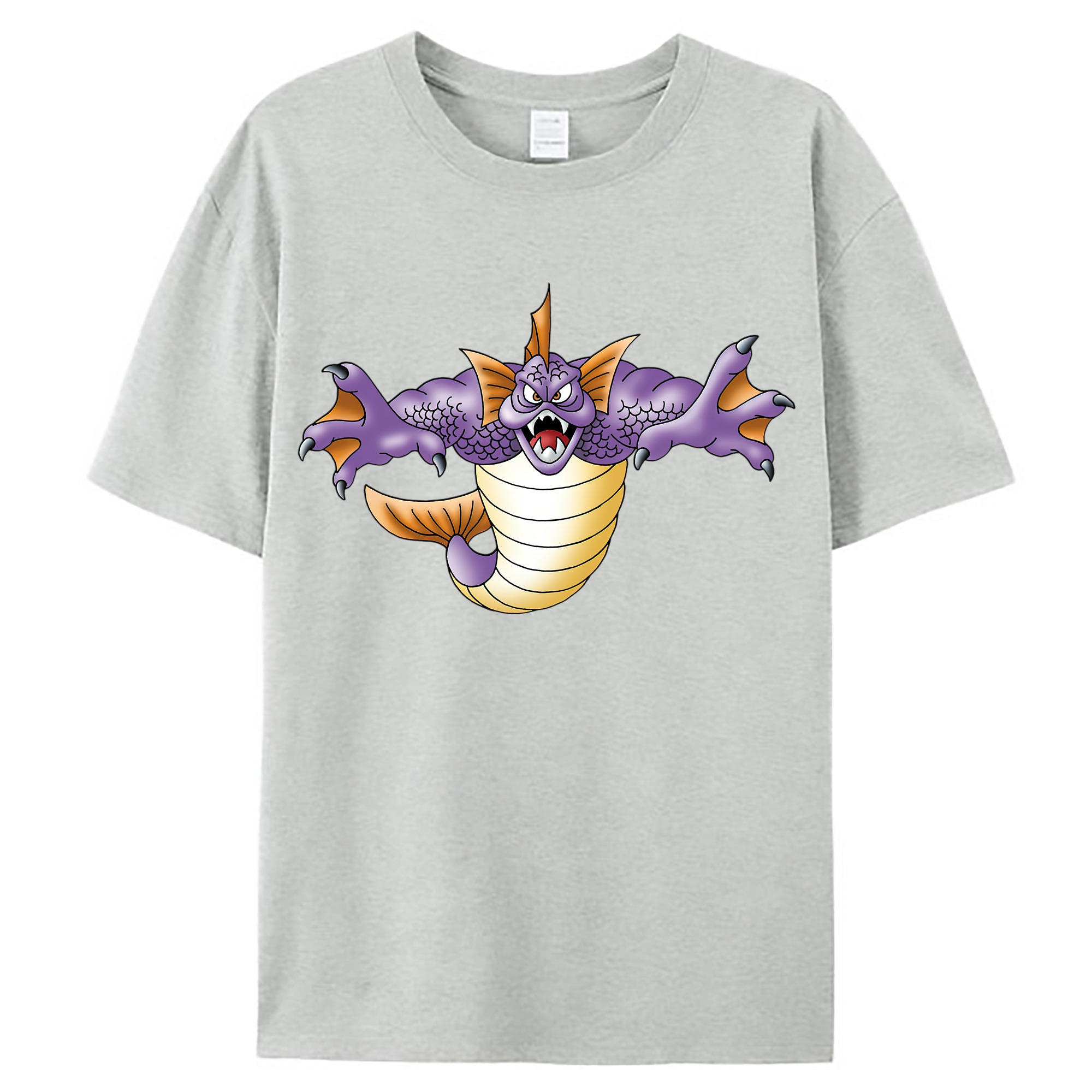 （画像用） ドラゴンクエスト Doragon Kuesuto Dragon Quest レディースカジュアルプリントTシャツ（綿100％）