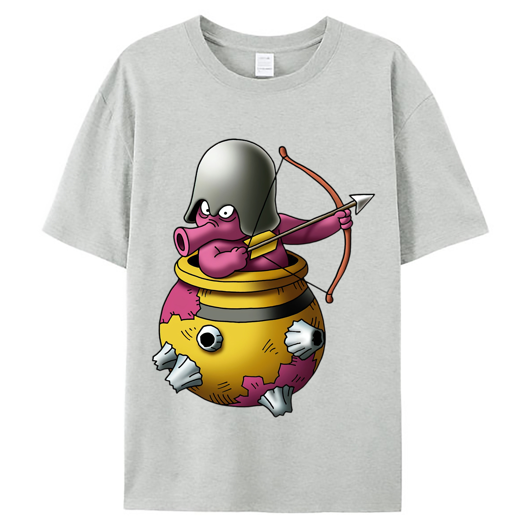 （画像用） ドラゴンクエスト Doragon Kuesuto Dragon Quest レディースカジュアルプリントTシャツ（綿100％）