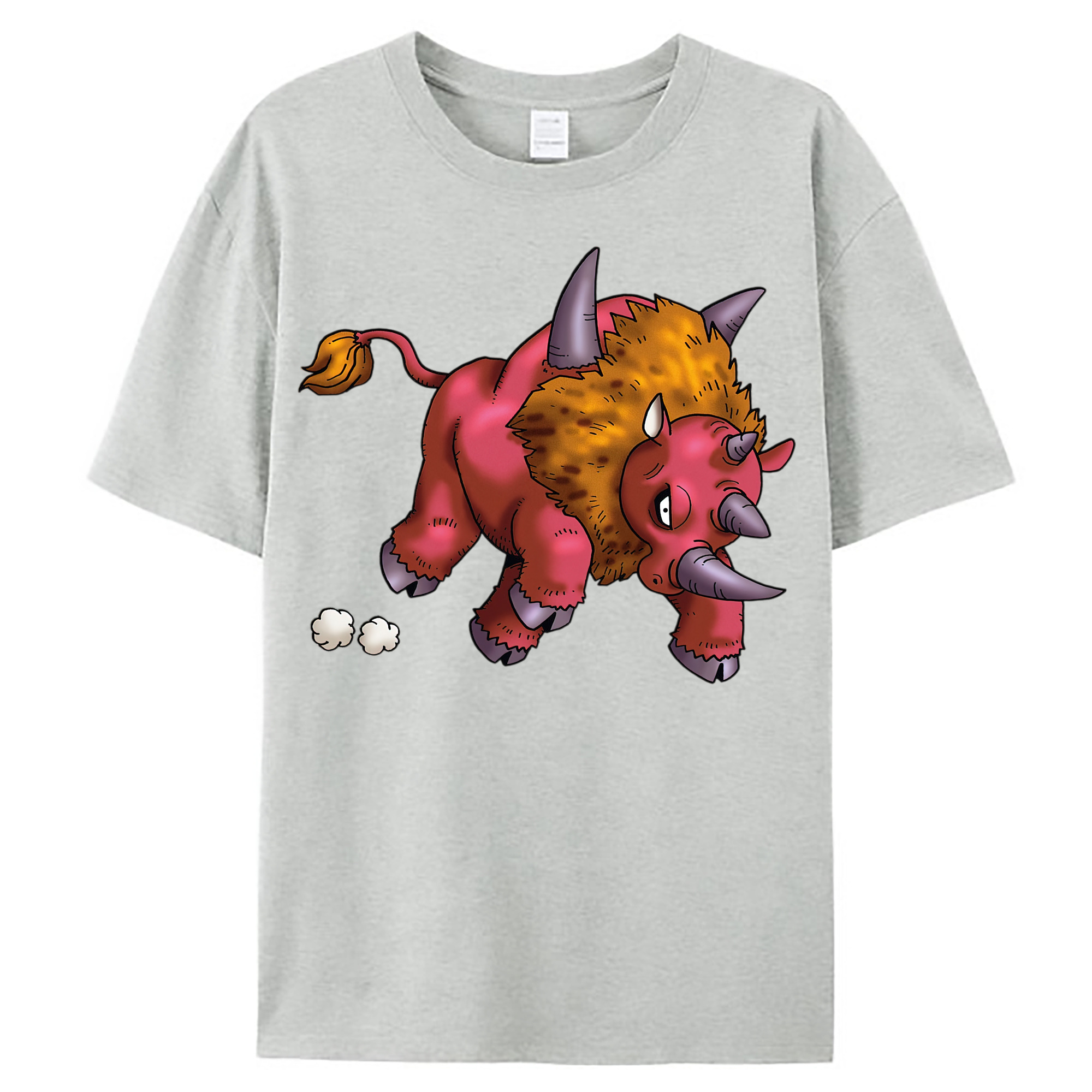 （画像用） ドラゴンクエスト Doragon Kuesuto Dragon Quest レディースカジュアルプリントTシャツ（綿100％）