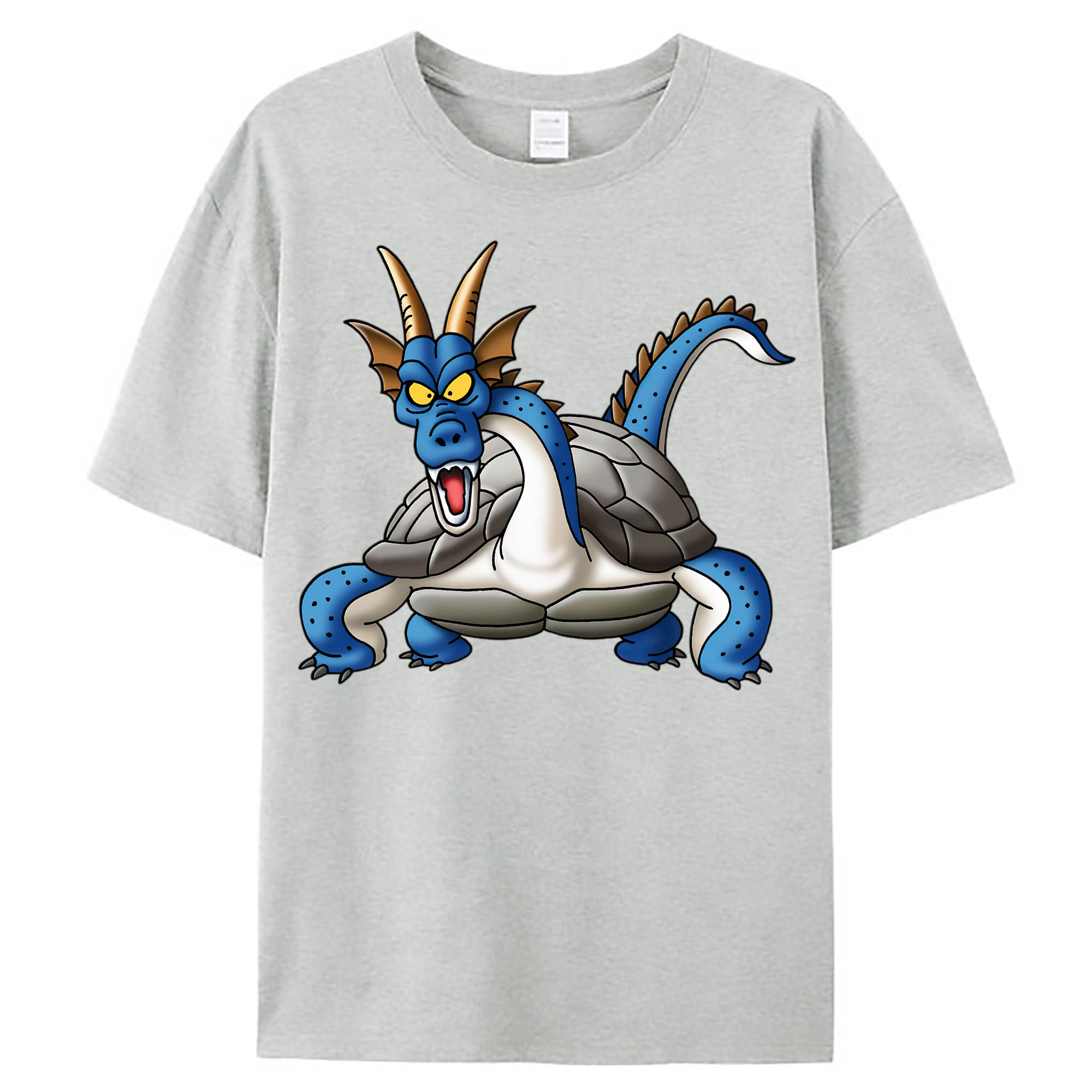 （画像用） ドラゴンクエスト Doragon Kuesuto Dragon Quest レディースカジュアルプリントTシャツ（綿100％）