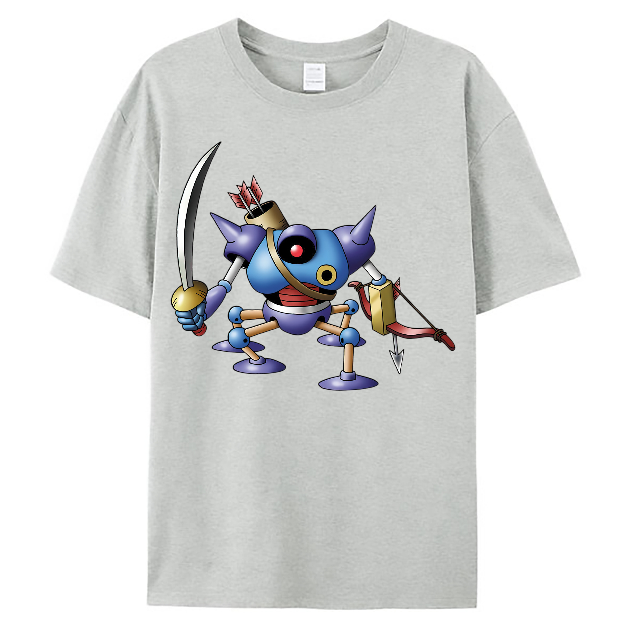 （画像用） ドラゴンクエスト Doragon Kuesuto Dragon Quest レディースカジュアルプリントTシャツ（綿100％）