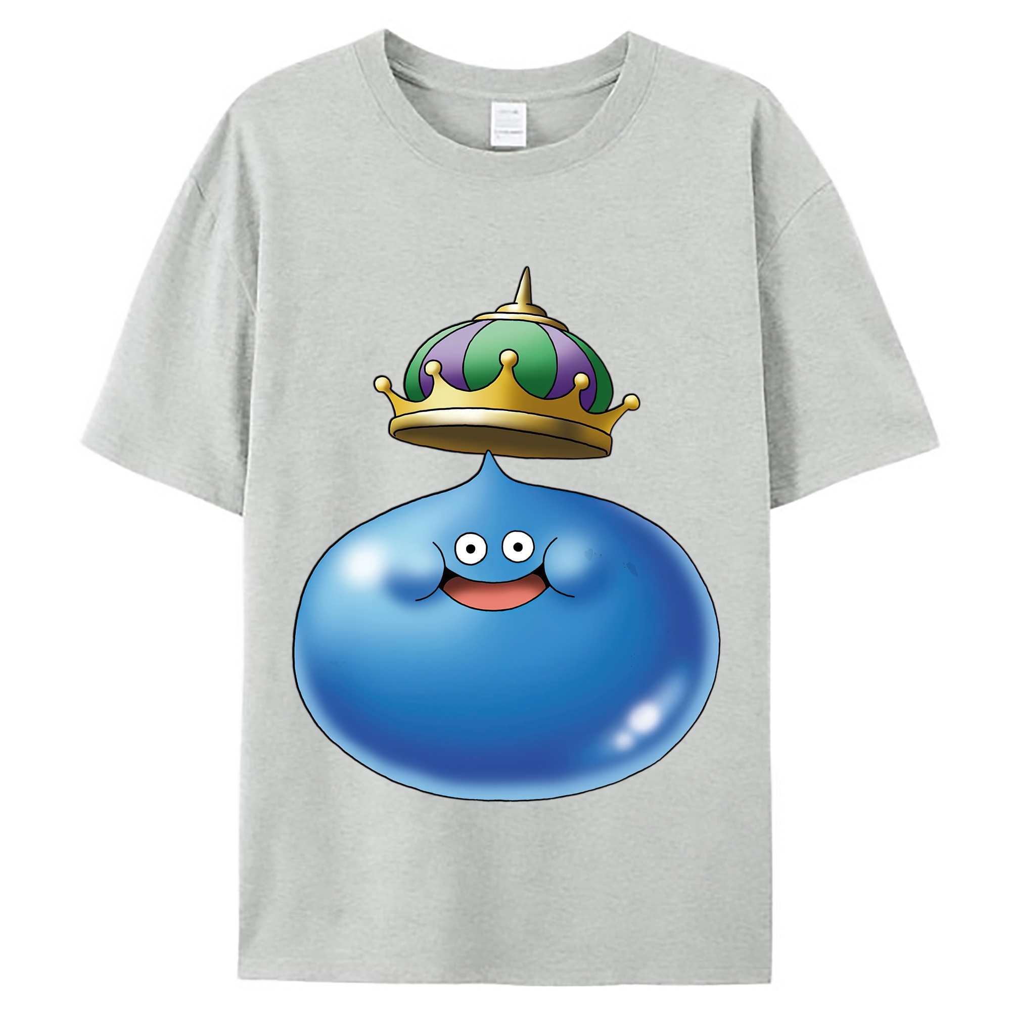 （画像用） ドラゴンクエスト Doragon Kuesuto Dragon Quest レディースカジュアルプリントTシャツ（綿100％）
