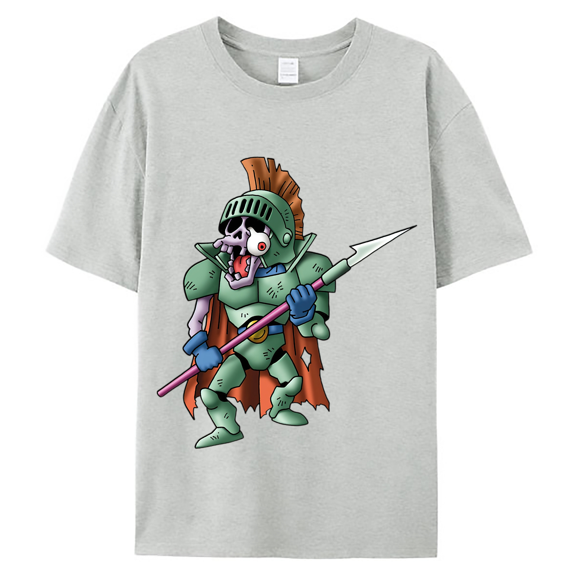 （画像用） ドラゴンクエスト Doragon Kuesuto Dragon Quest レディースカジュアルプリントTシャツ（綿100％）