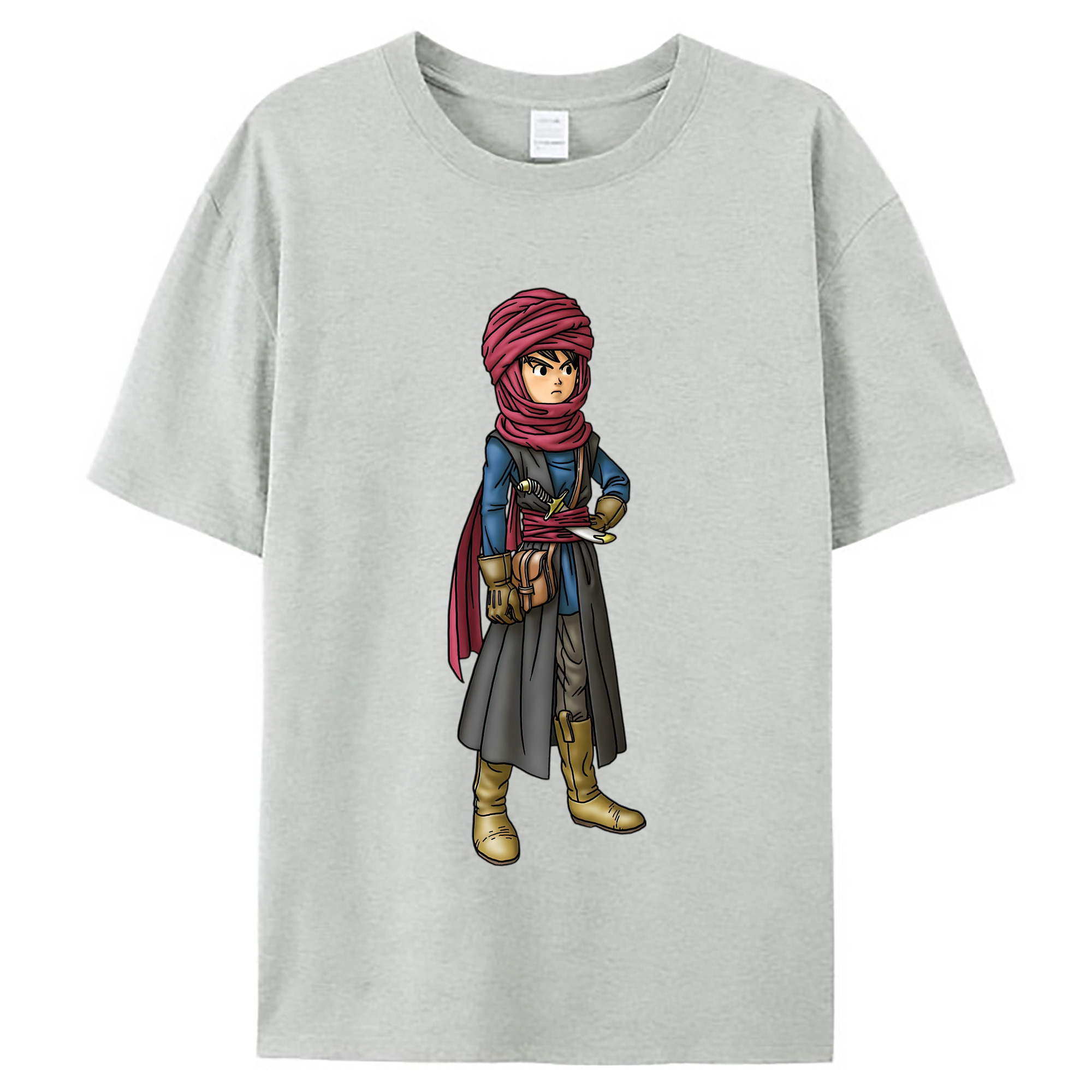 （画像用） ドラゴンクエスト Doragon Kuesuto Dragon Quest レディースカジュアルプリントTシャツ（綿100％）