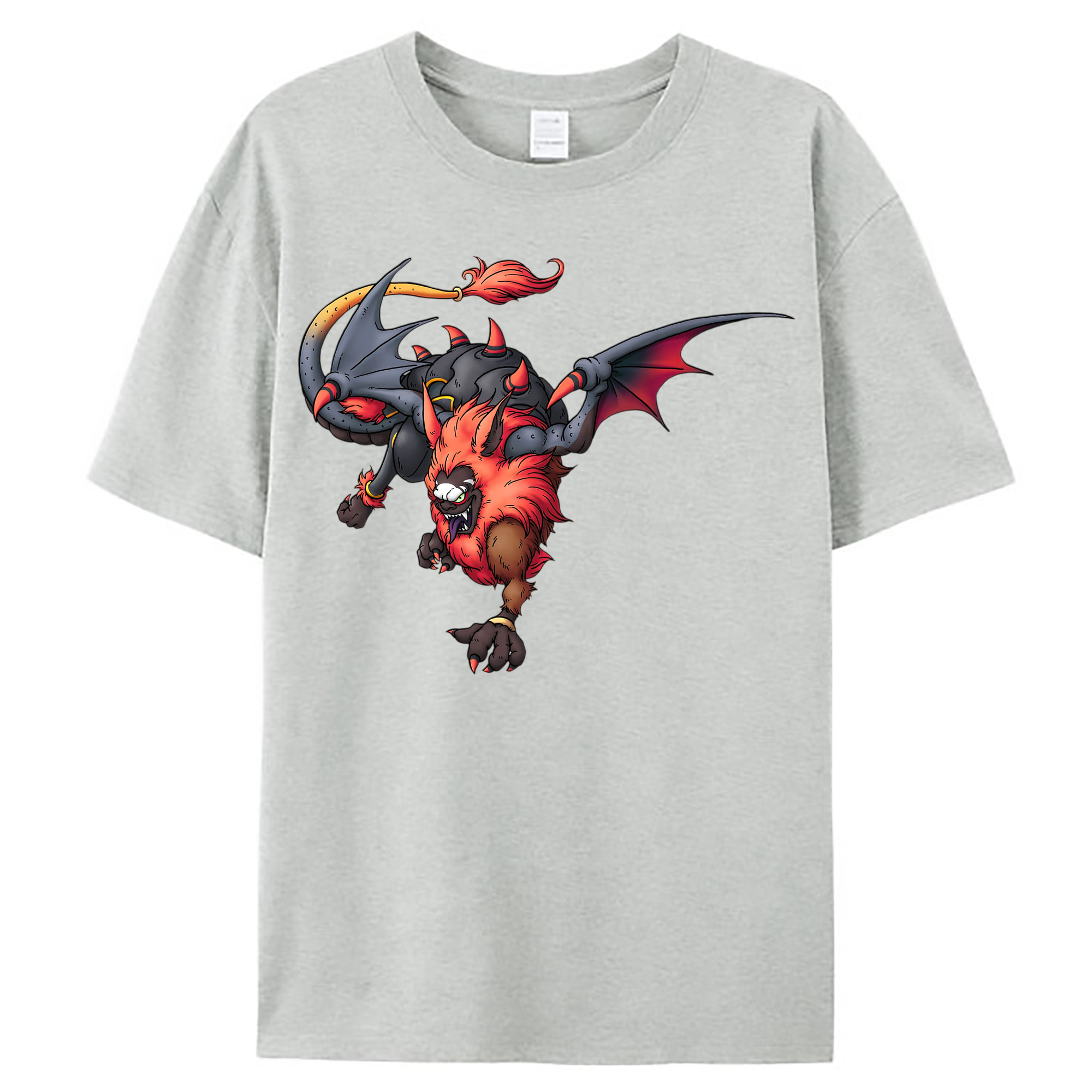（画像用） ドラゴンクエスト Doragon Kuesuto Dragon Quest レディースカジュアルプリントTシャツ（綿100％）