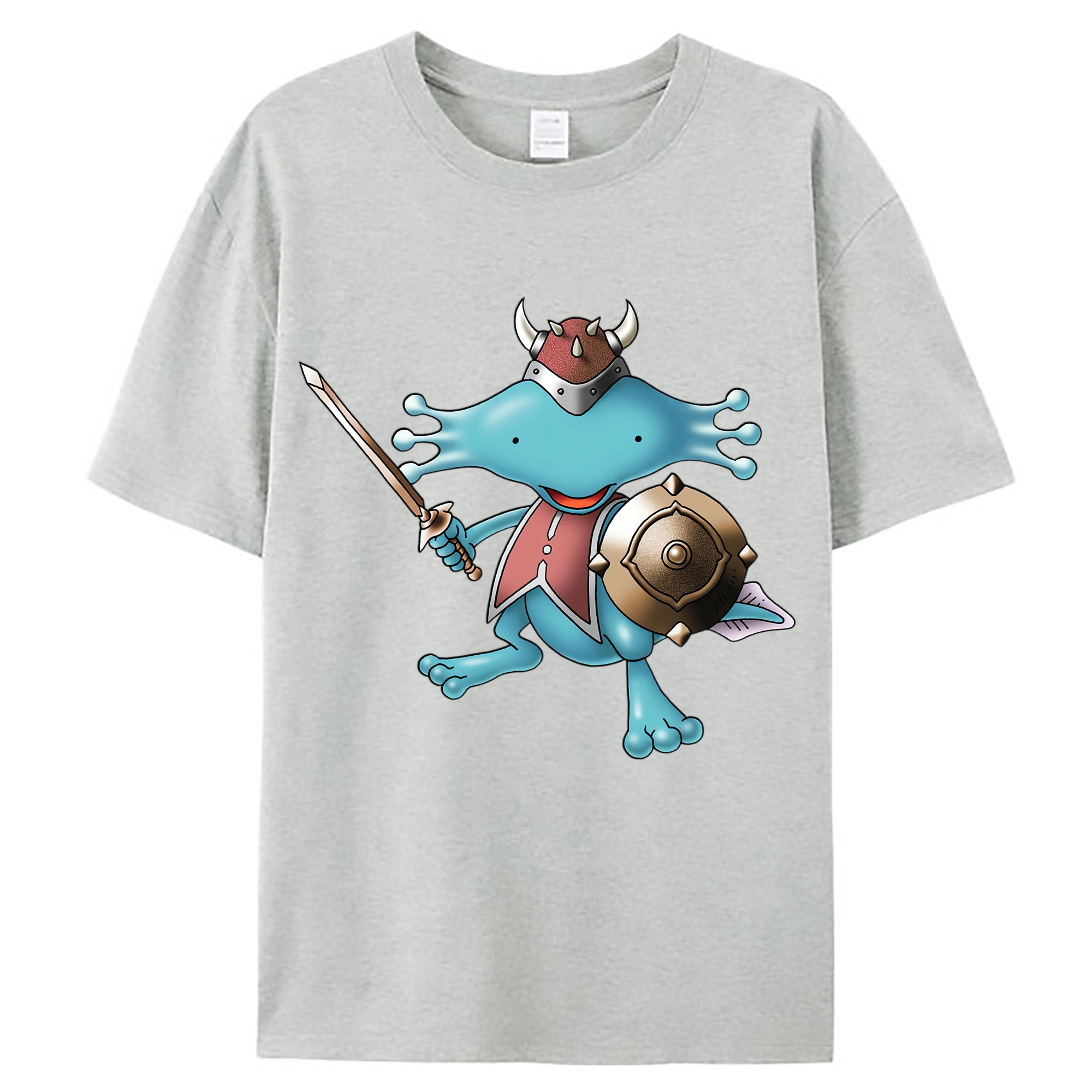（画像用） ドラゴンクエスト Doragon Kuesuto Dragon Quest レディースカジュアルプリントTシャツ（綿100％）