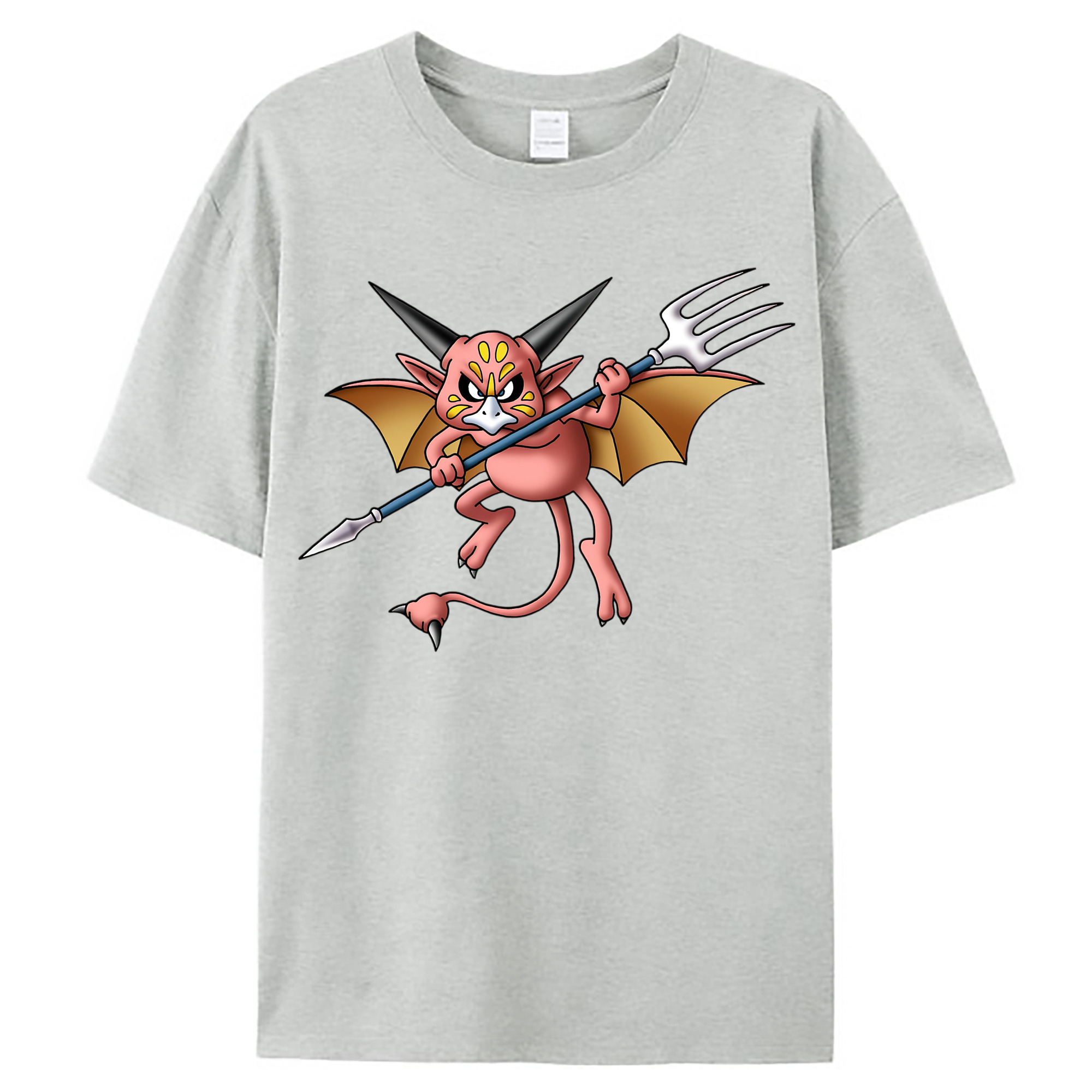（画像用） ドラゴンクエスト Doragon Kuesuto Dragon Quest レディースカジュアルプリントTシャツ（綿100％）