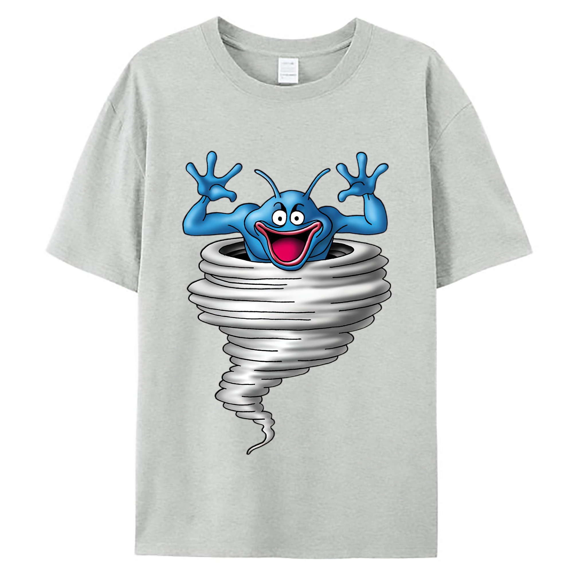 （画像用） ドラゴンクエスト Doragon Kuesuto Dragon Quest レディースカジュアルプリントTシャツ（綿100％）