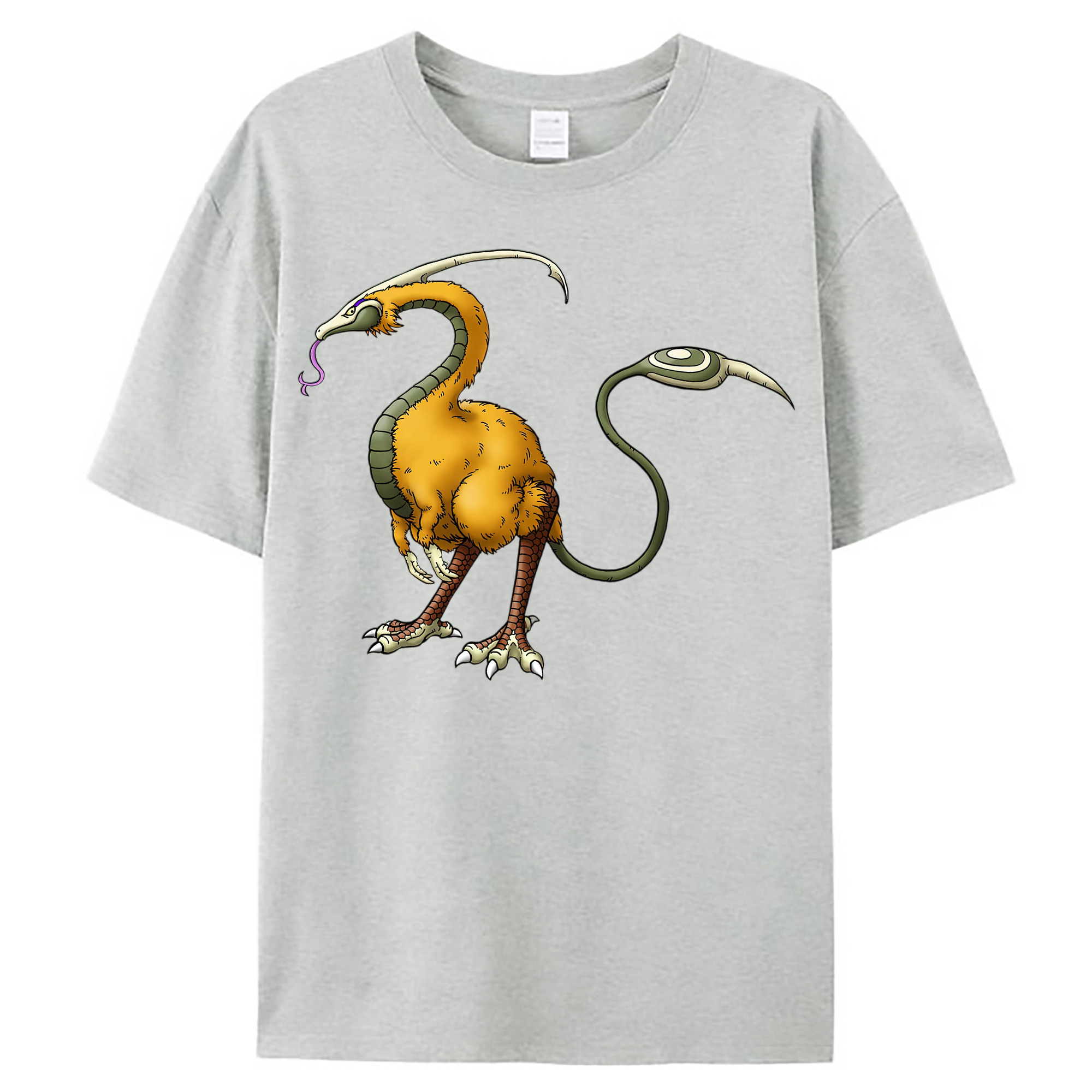 （画像用） ドラゴンクエスト Doragon Kuesuto Dragon Quest レディースカジュアルプリントTシャツ（綿100％）