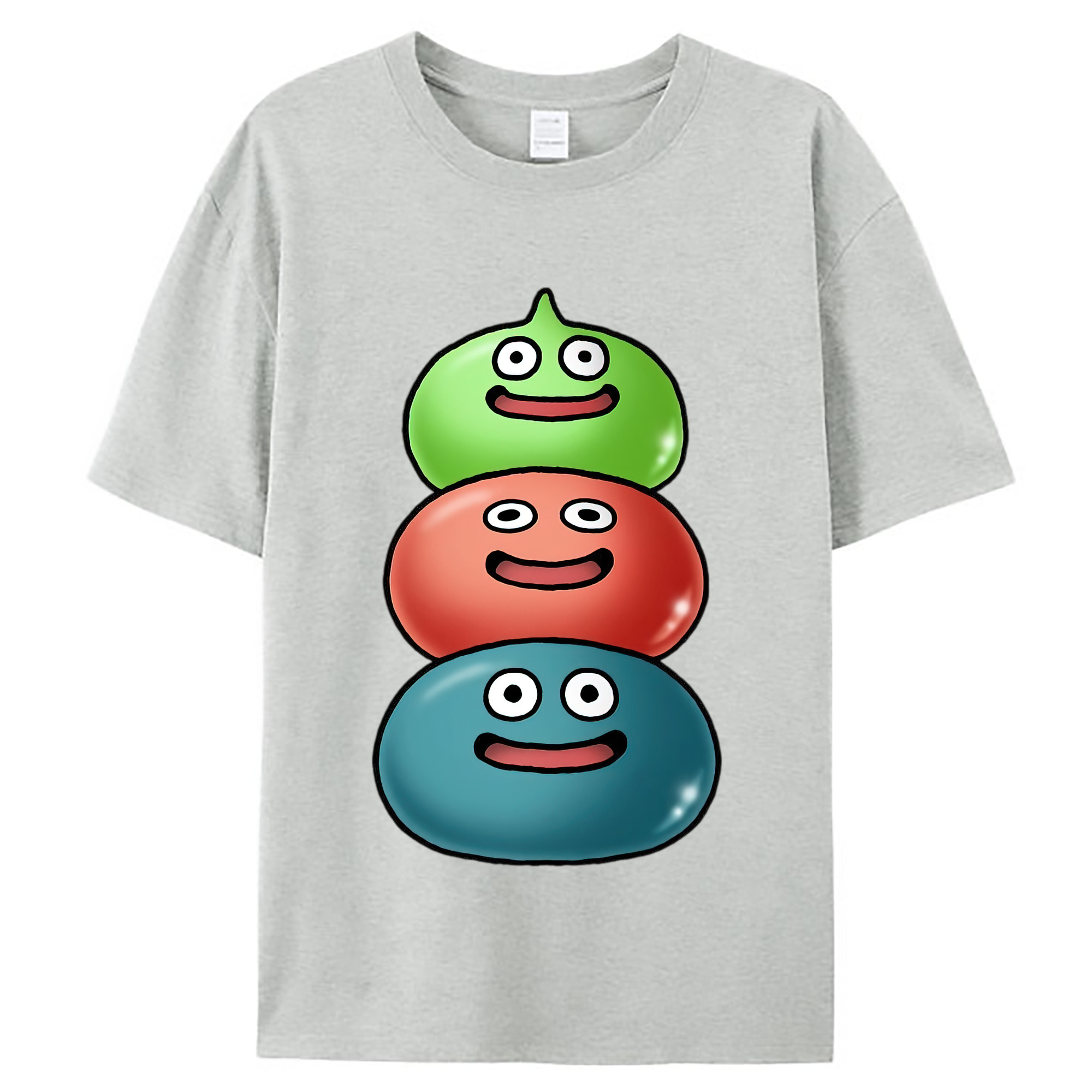 （画像用） ドラゴンクエスト Doragon Kuesuto Dragon Quest レディースカジュアルプリントTシャツ（綿100％）