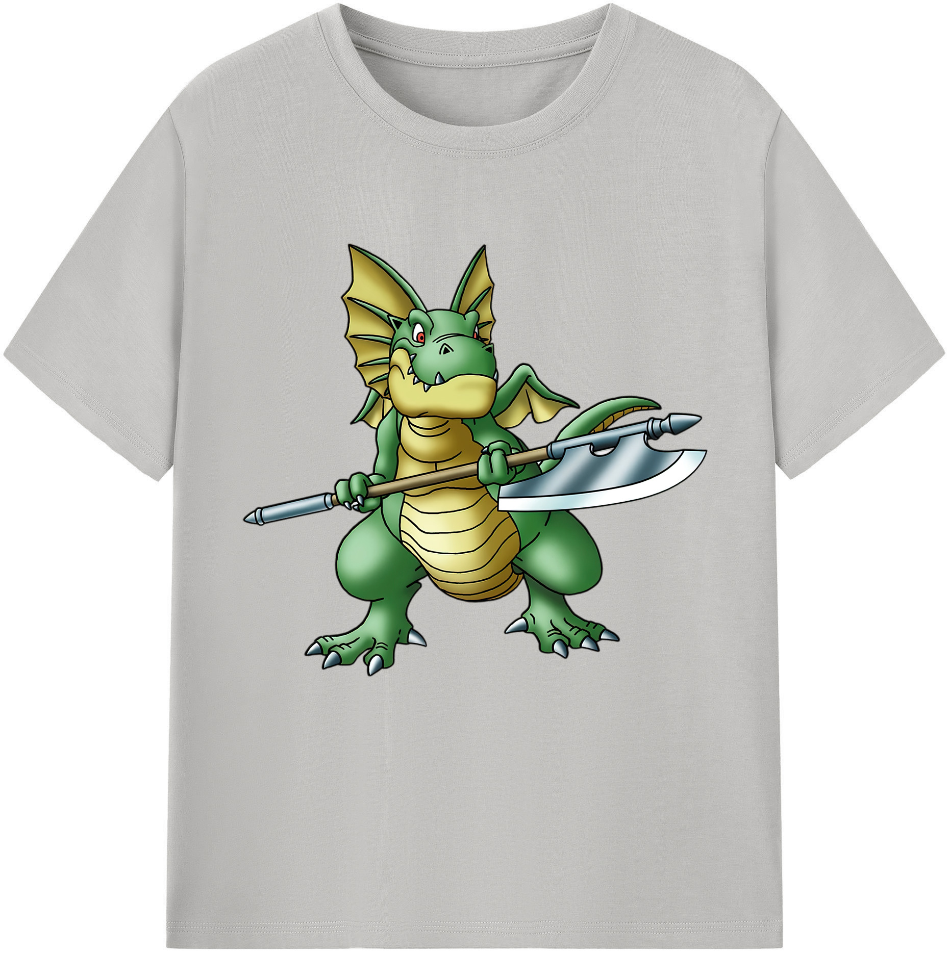 （画像用） ドラゴンクエスト Doragon Kuesuto Dragon Quest レディースカジュアルプリントTシャツ（綿100％）