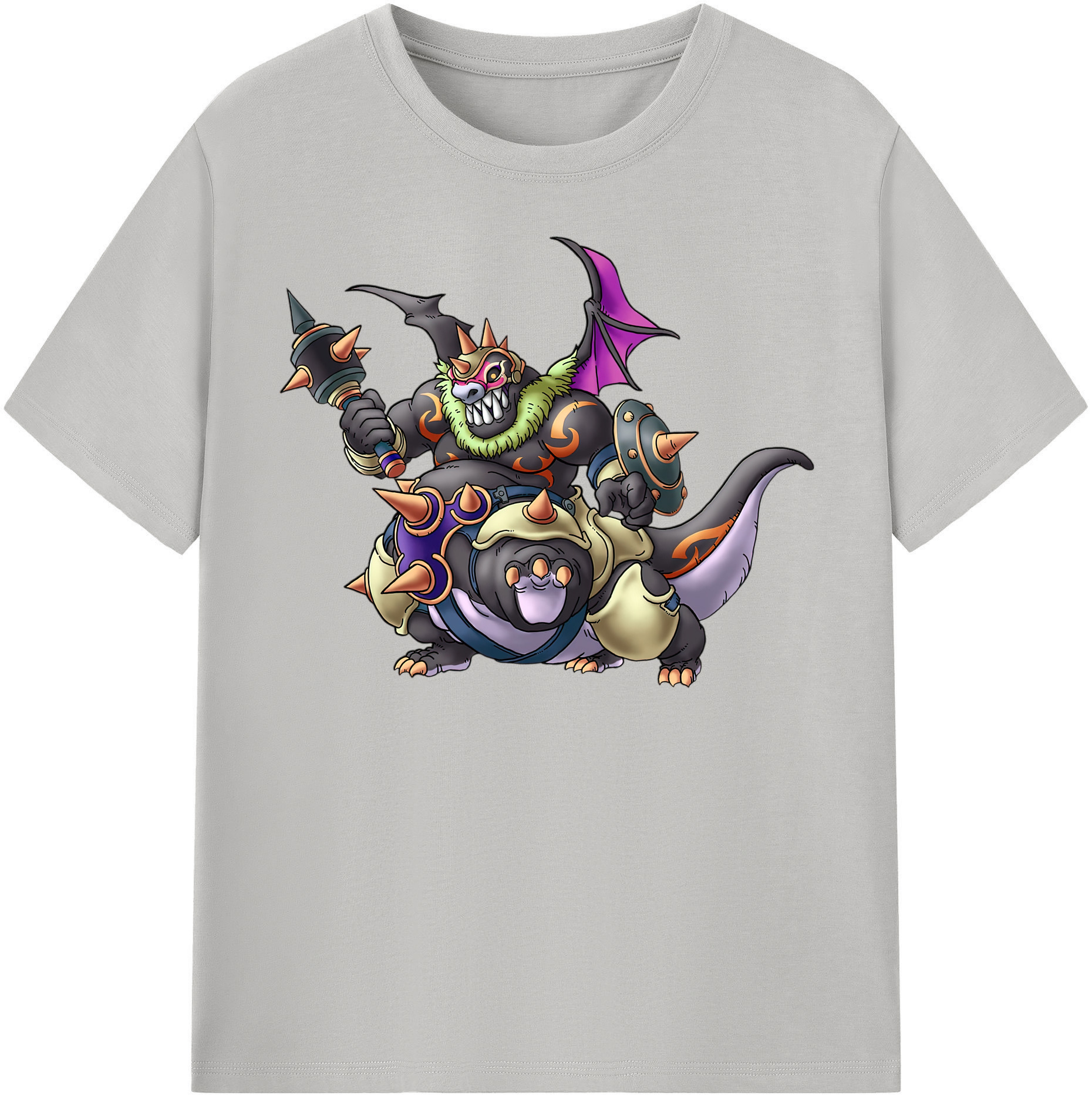 （画像用） ドラゴンクエスト Doragon Kuesuto Dragon Quest レディースカジュアルプリントTシャツ（綿100％）