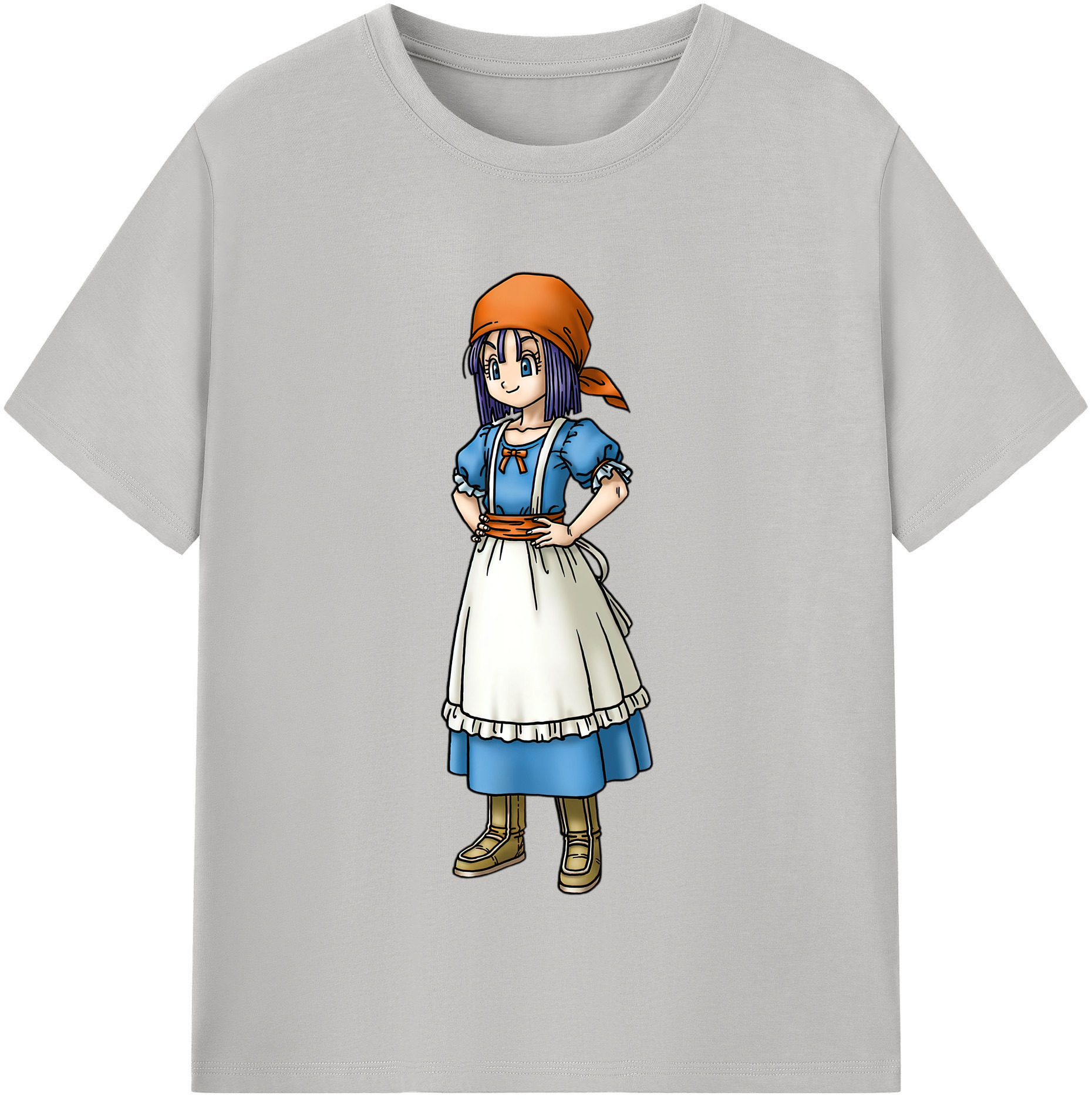 （画像用） ドラゴンクエスト Doragon Kuesuto Dragon Quest レディースカジュアルプリントTシャツ（綿100％）